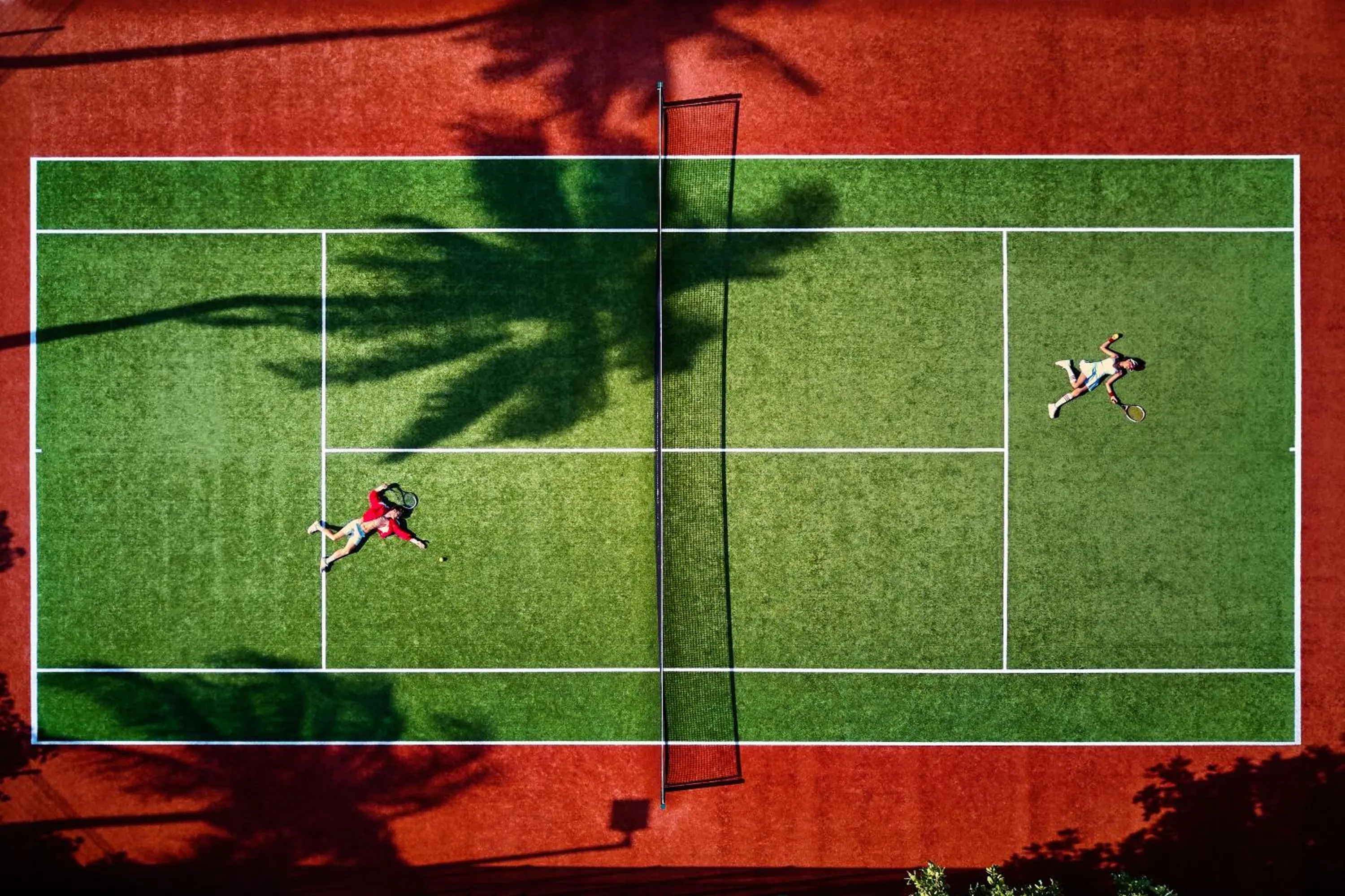 Tennis court in The Standard, Huruvalhi Maldives
