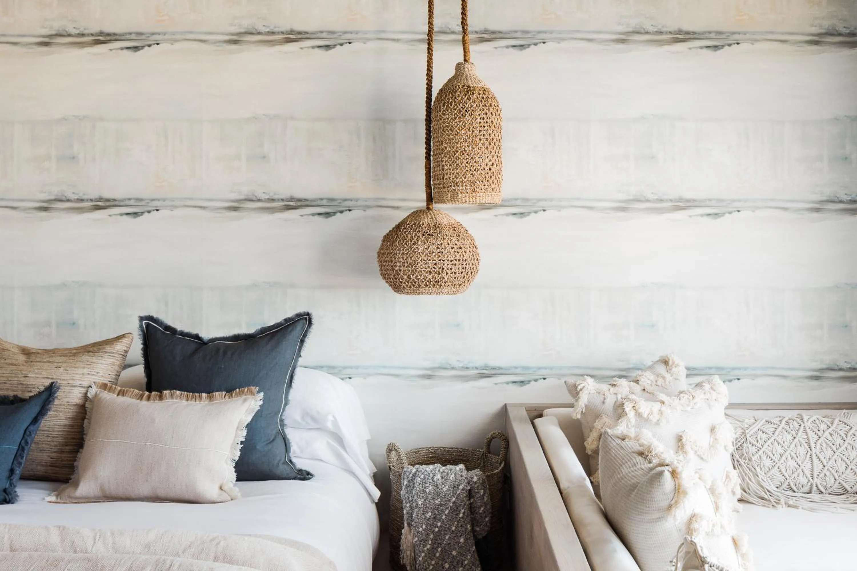 Decorative detail, Bed in AWOL Hotel Provincetown