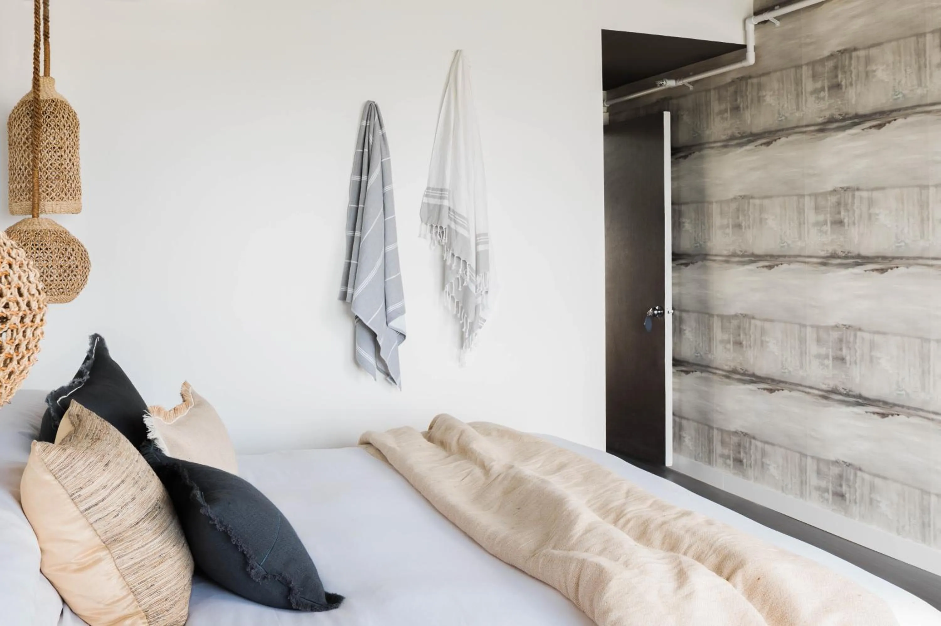 Decorative detail, Bed in AWOL Hotel Provincetown