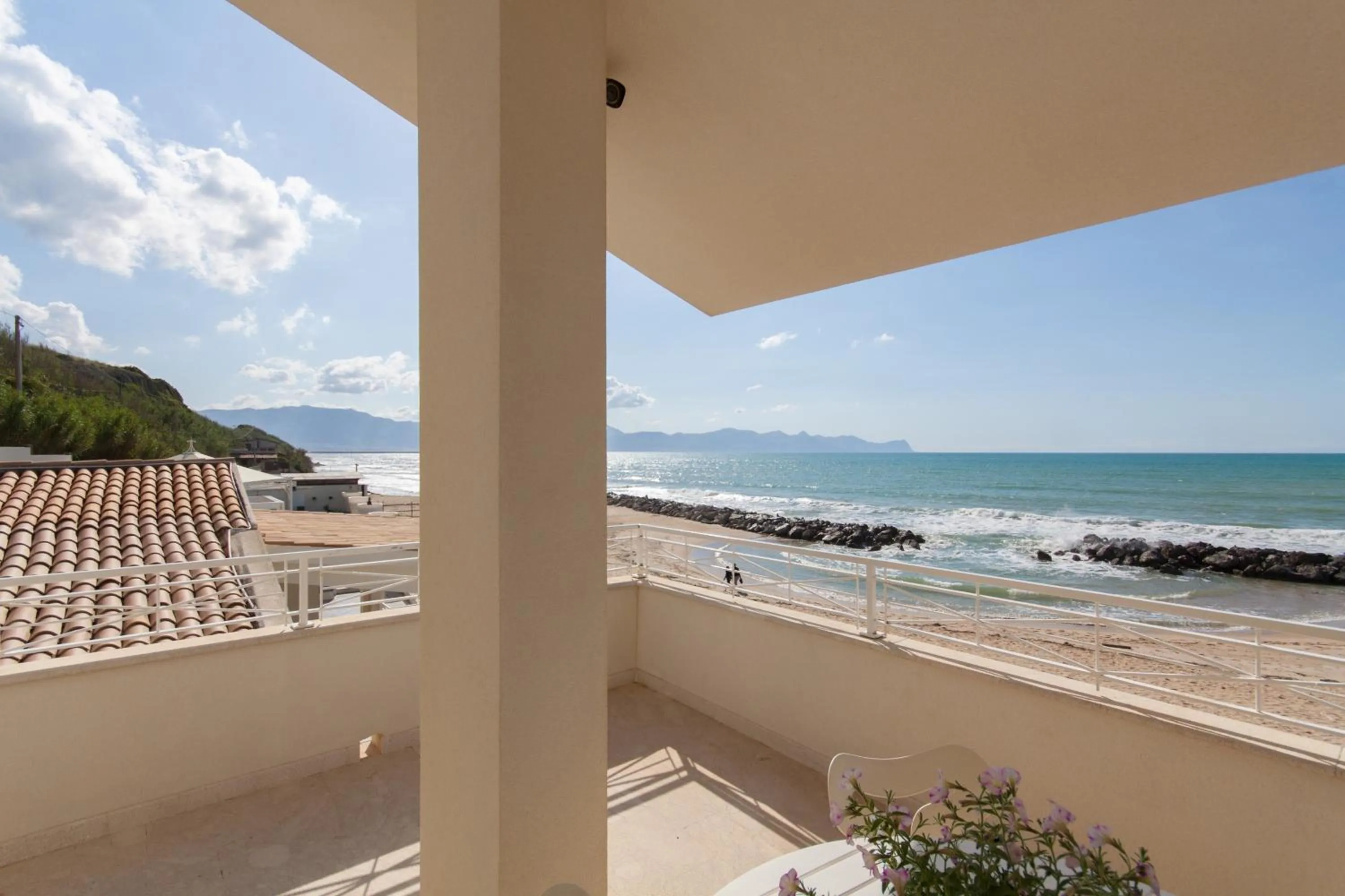 Property building in Amira Beach Villa by Le Dhome Sicily