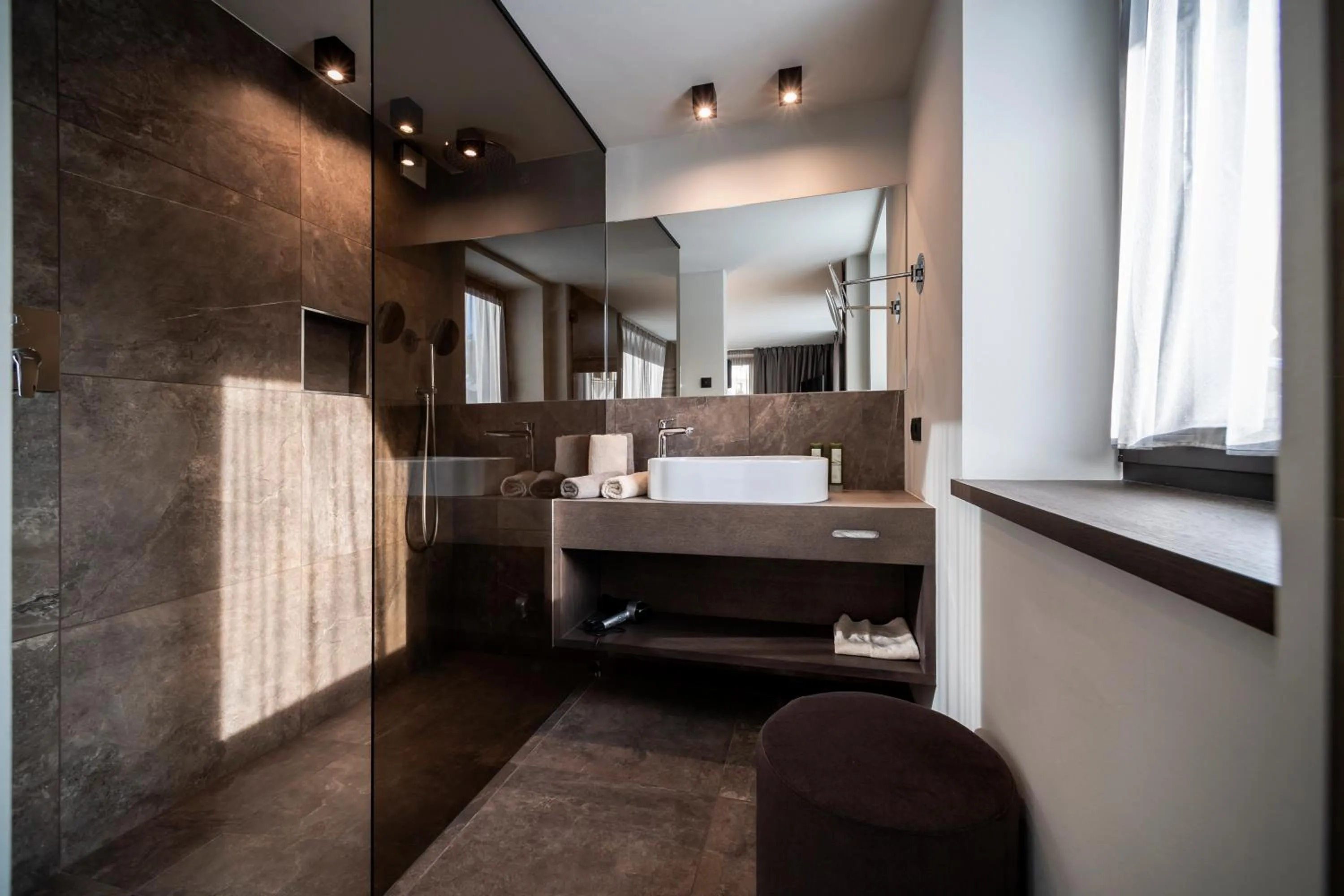 Bathroom in Plan Murin - Authentic Dolomites Hotel