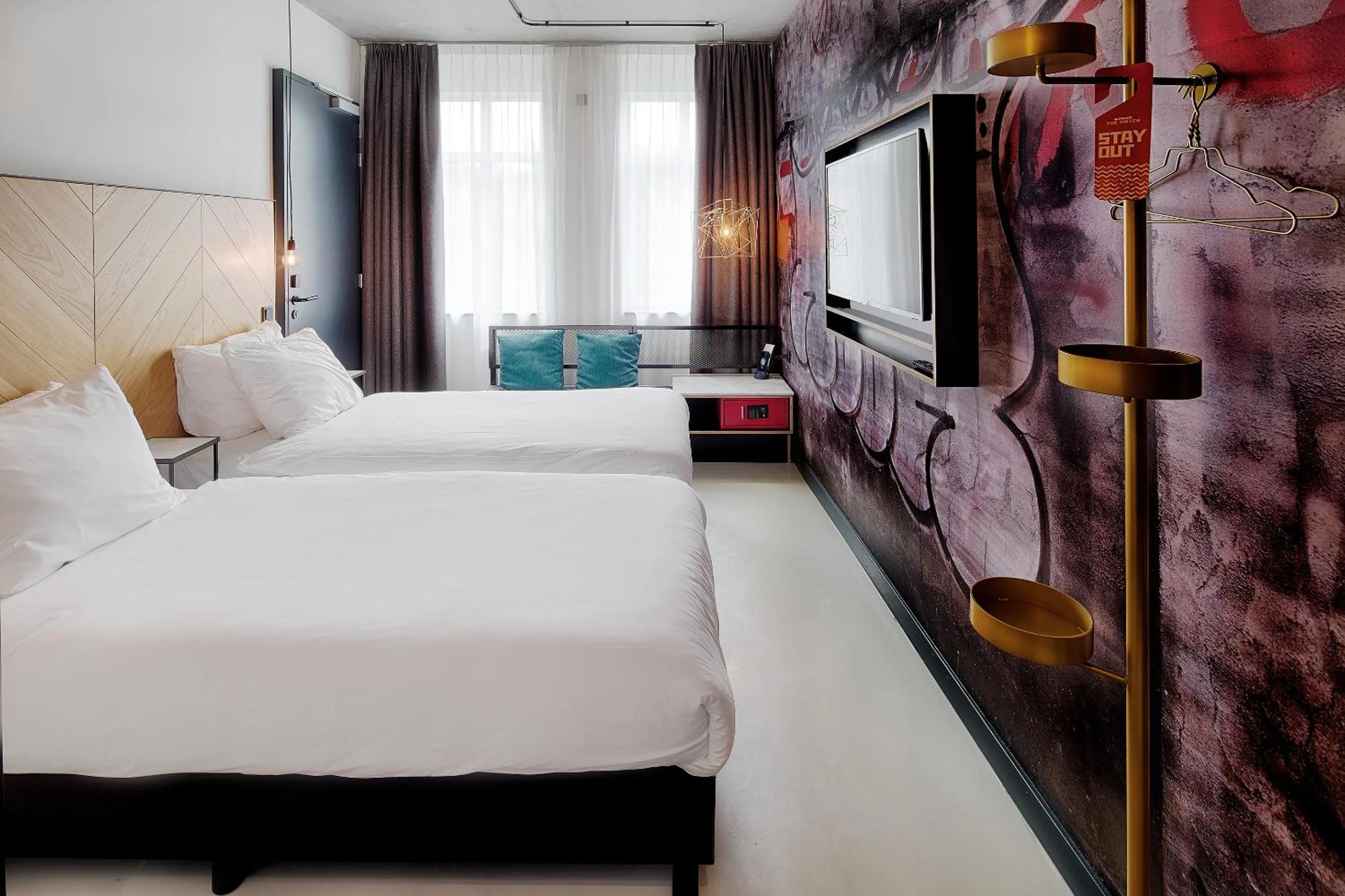 Bed in Hotel the Match