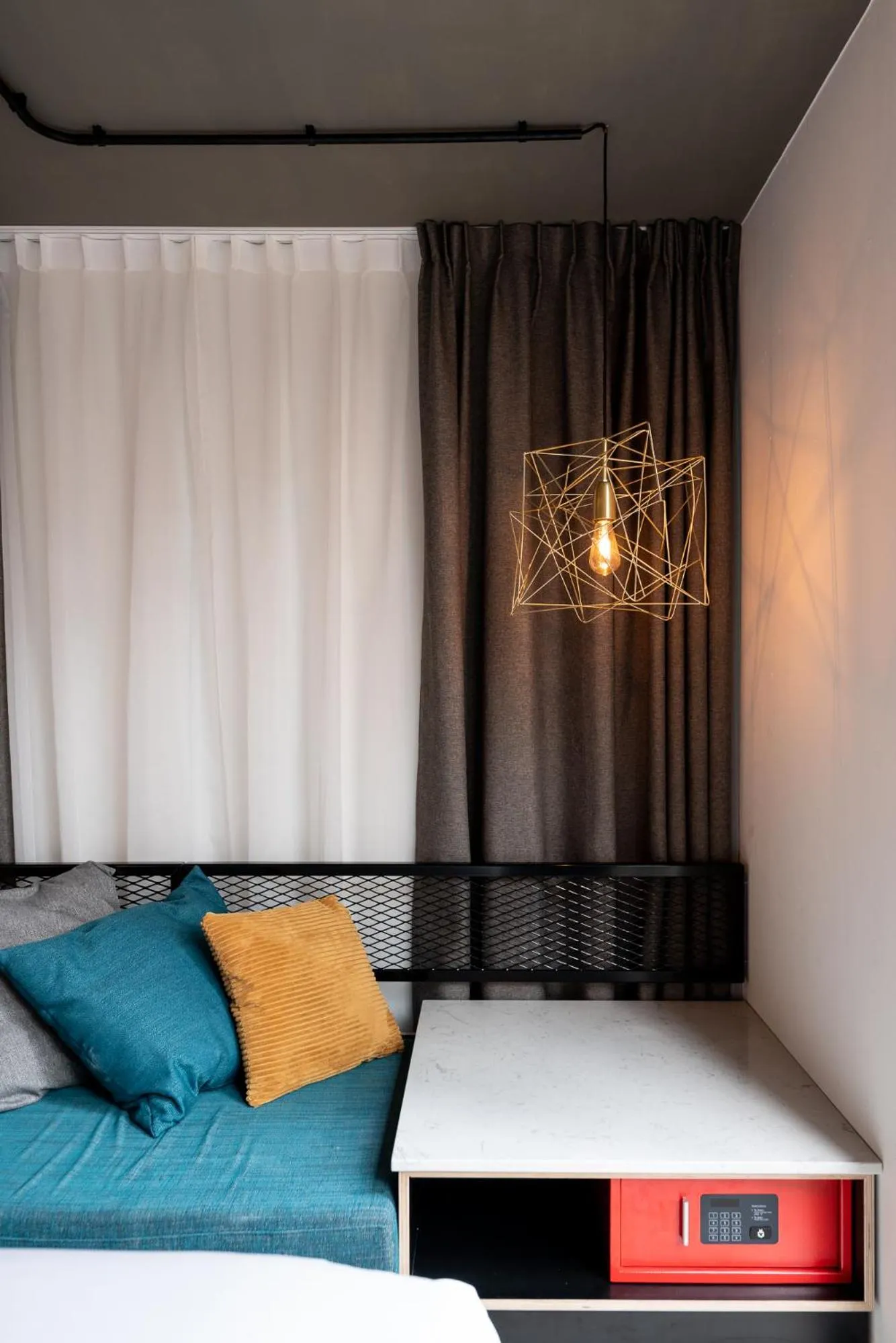 Decorative detail, Bed in Hotel the Match