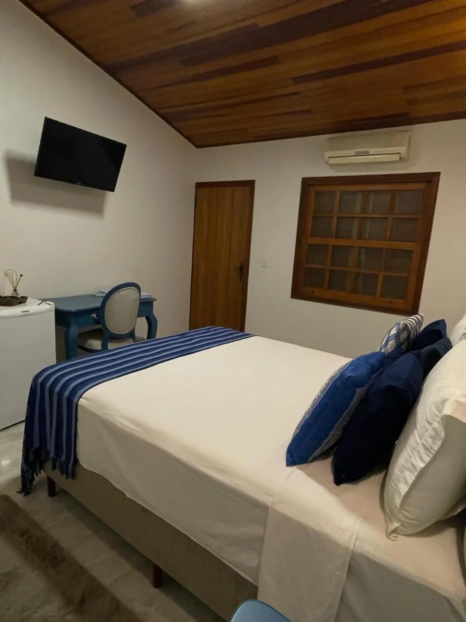 Bed in Hotel Pousada Chalé das Flores