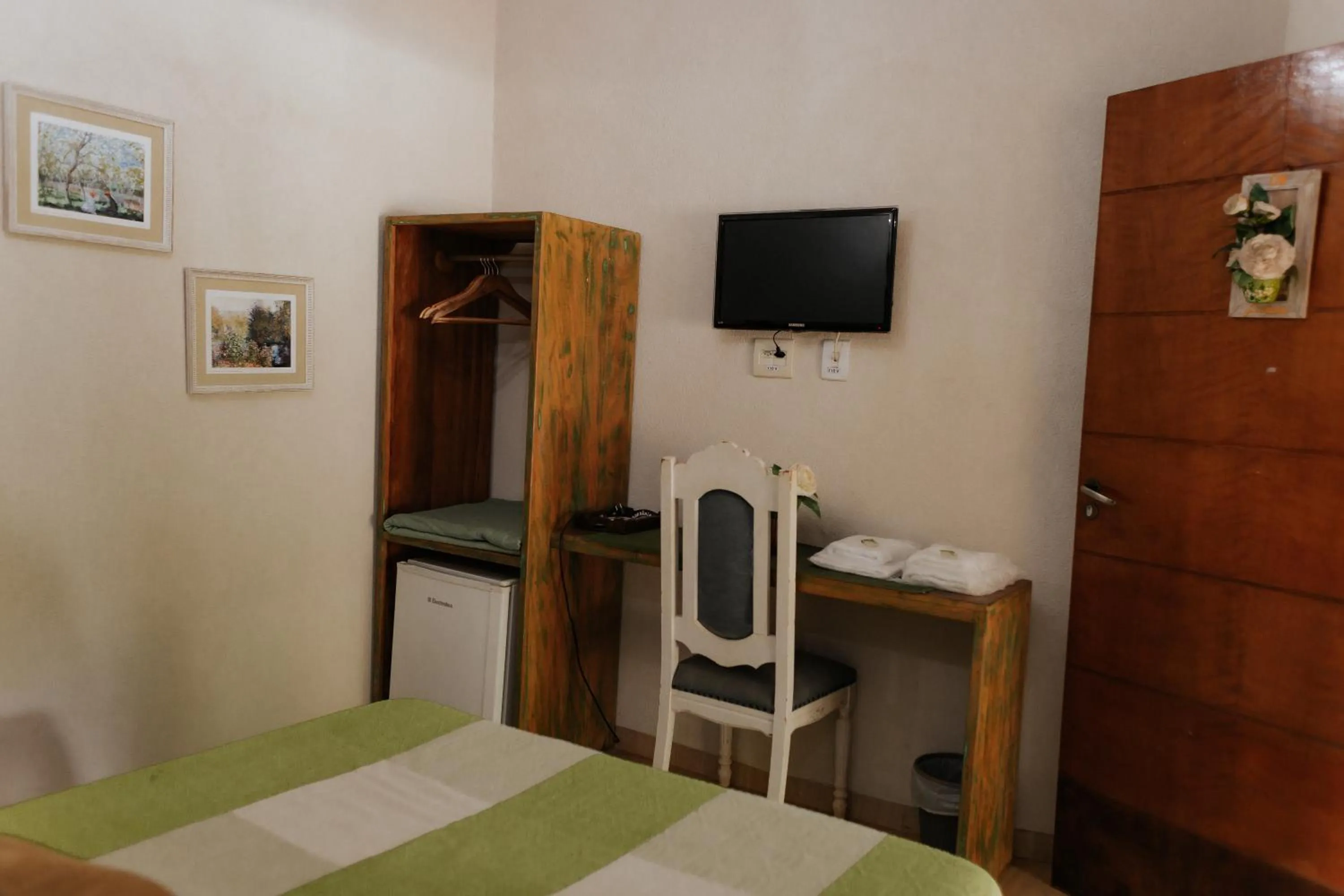 Bed in Hotel Pousada Chalé das Flores