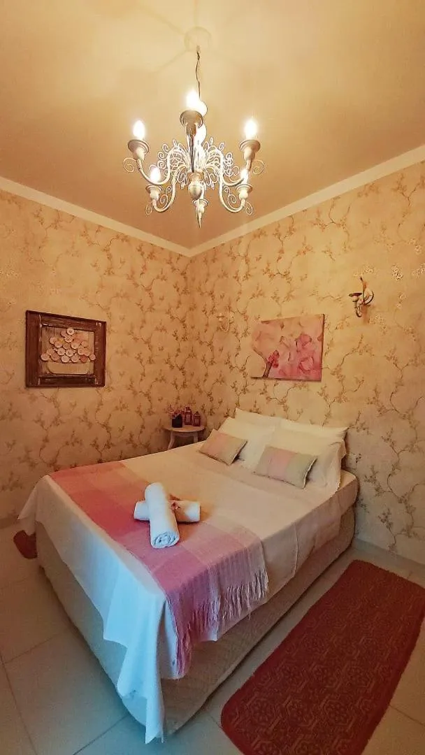 Bed in Hotel Pousada Chalé das Flores