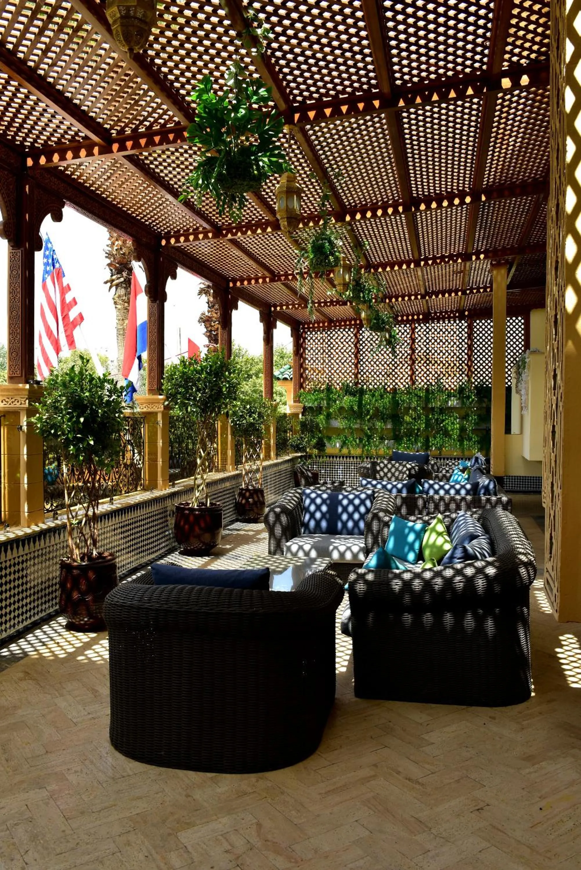 Patio in Hôtel Fès Inn & SPA