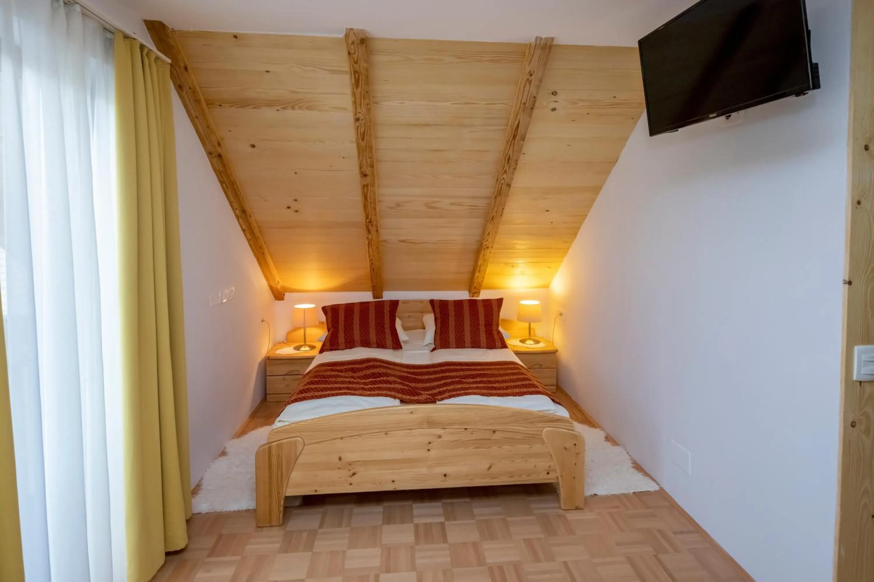 Bed in Art Hotel Kristal