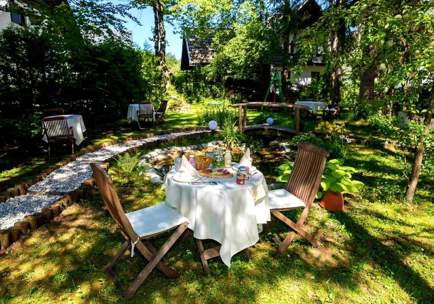 Garden view in Art Hotel Kristal