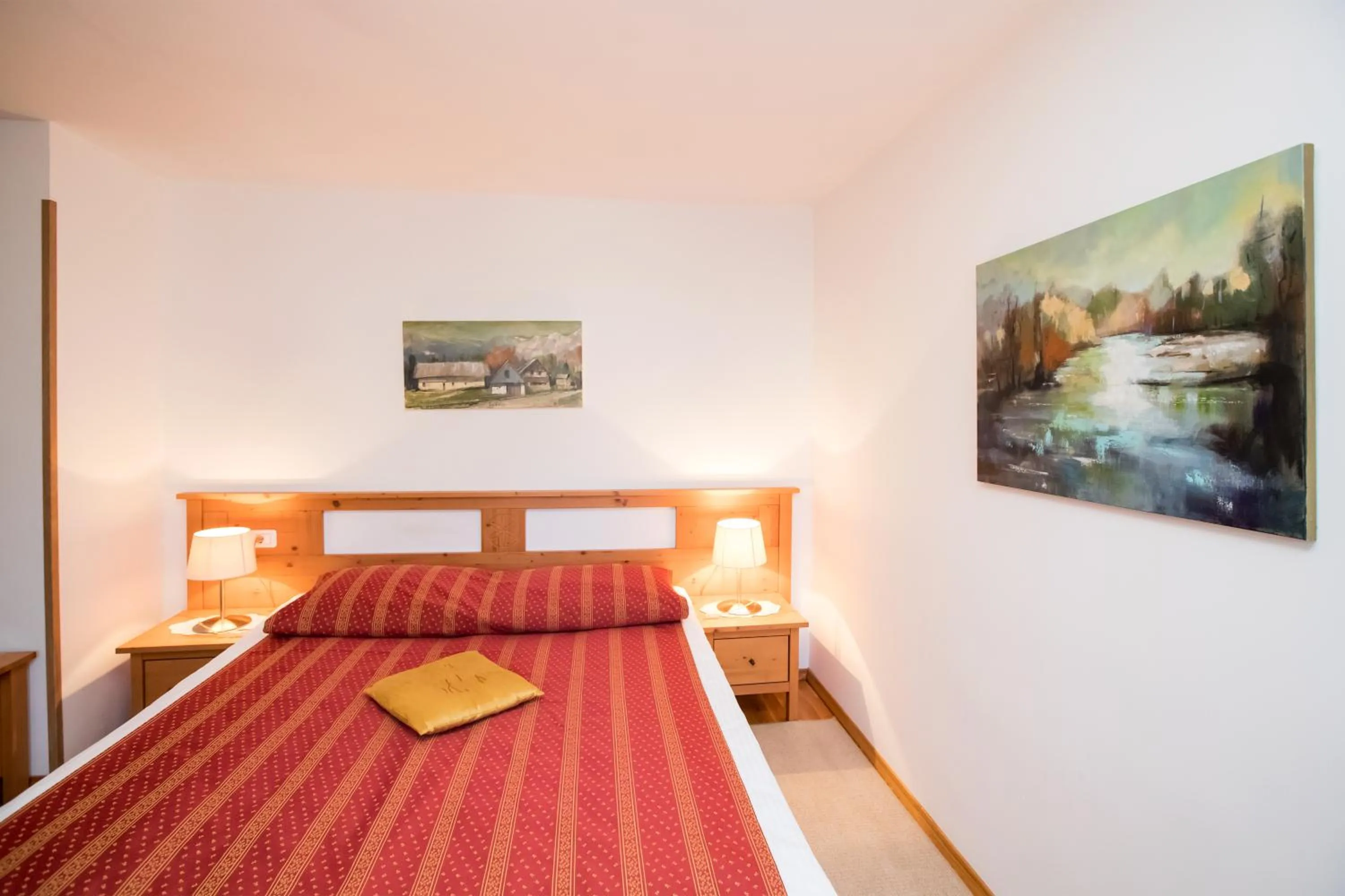 Bed in Art Hotel Kristal