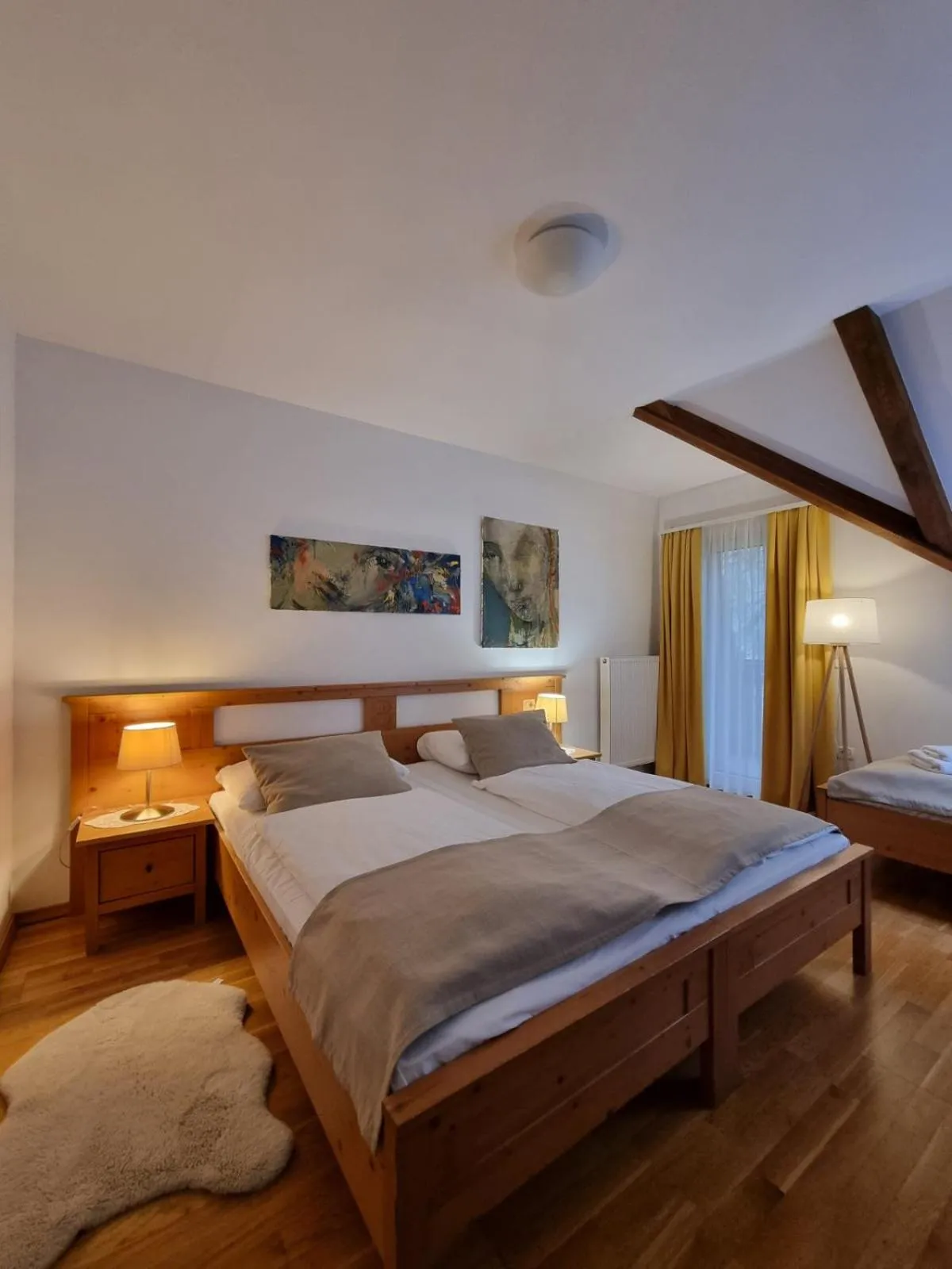 Bed in Art Hotel Kristal