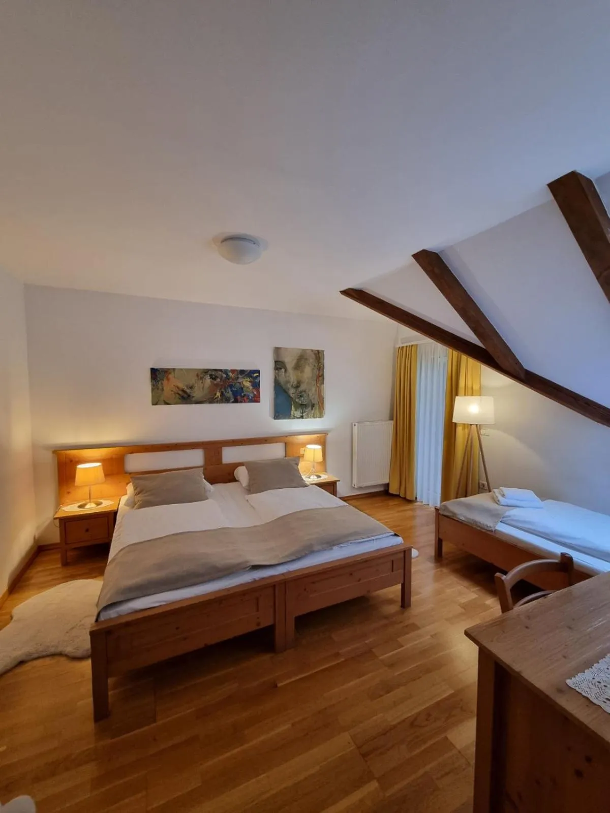 Bed in Art Hotel Kristal