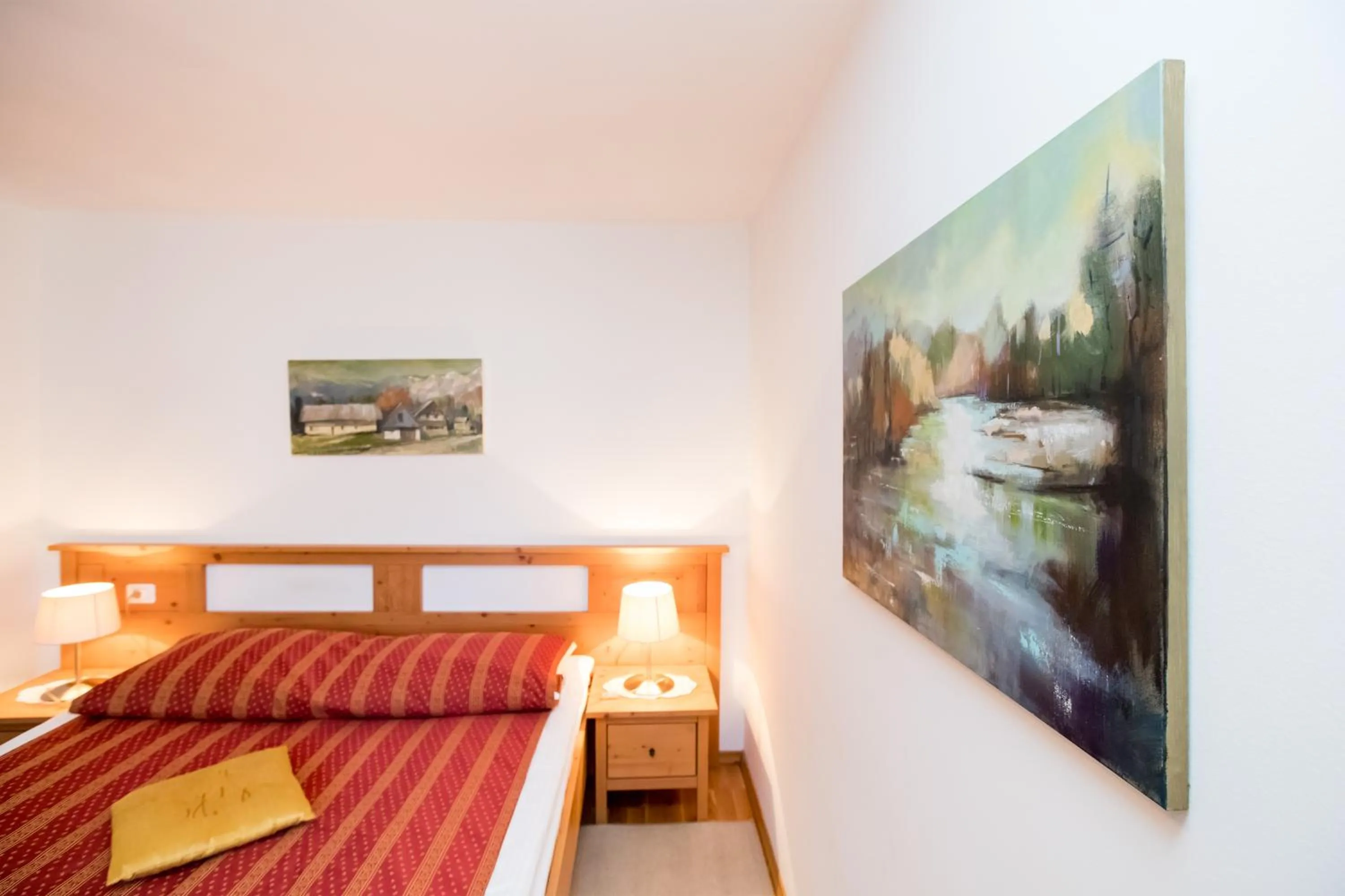 Bed in Art Hotel Kristal