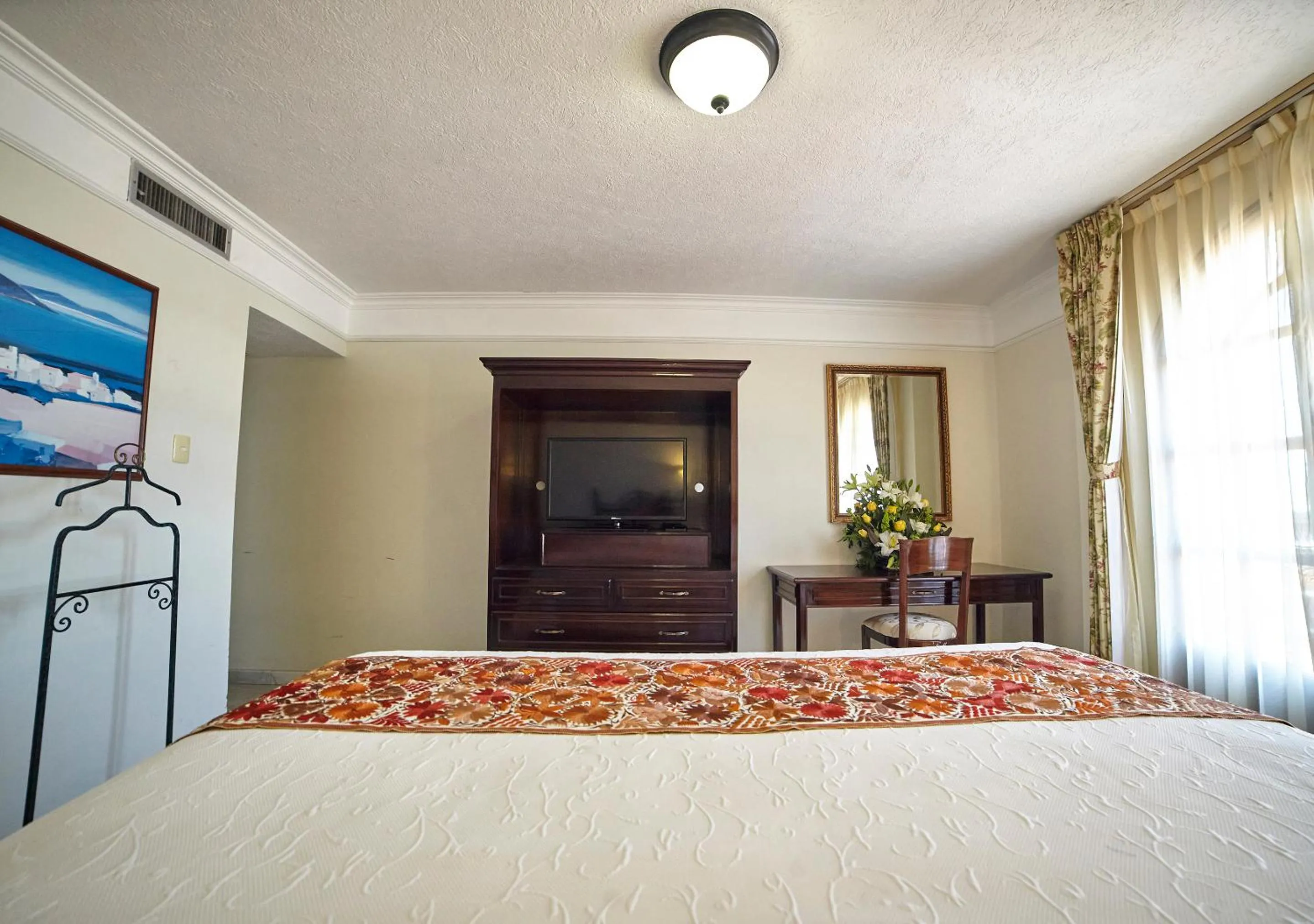 Bed in Hotel Francis Drake