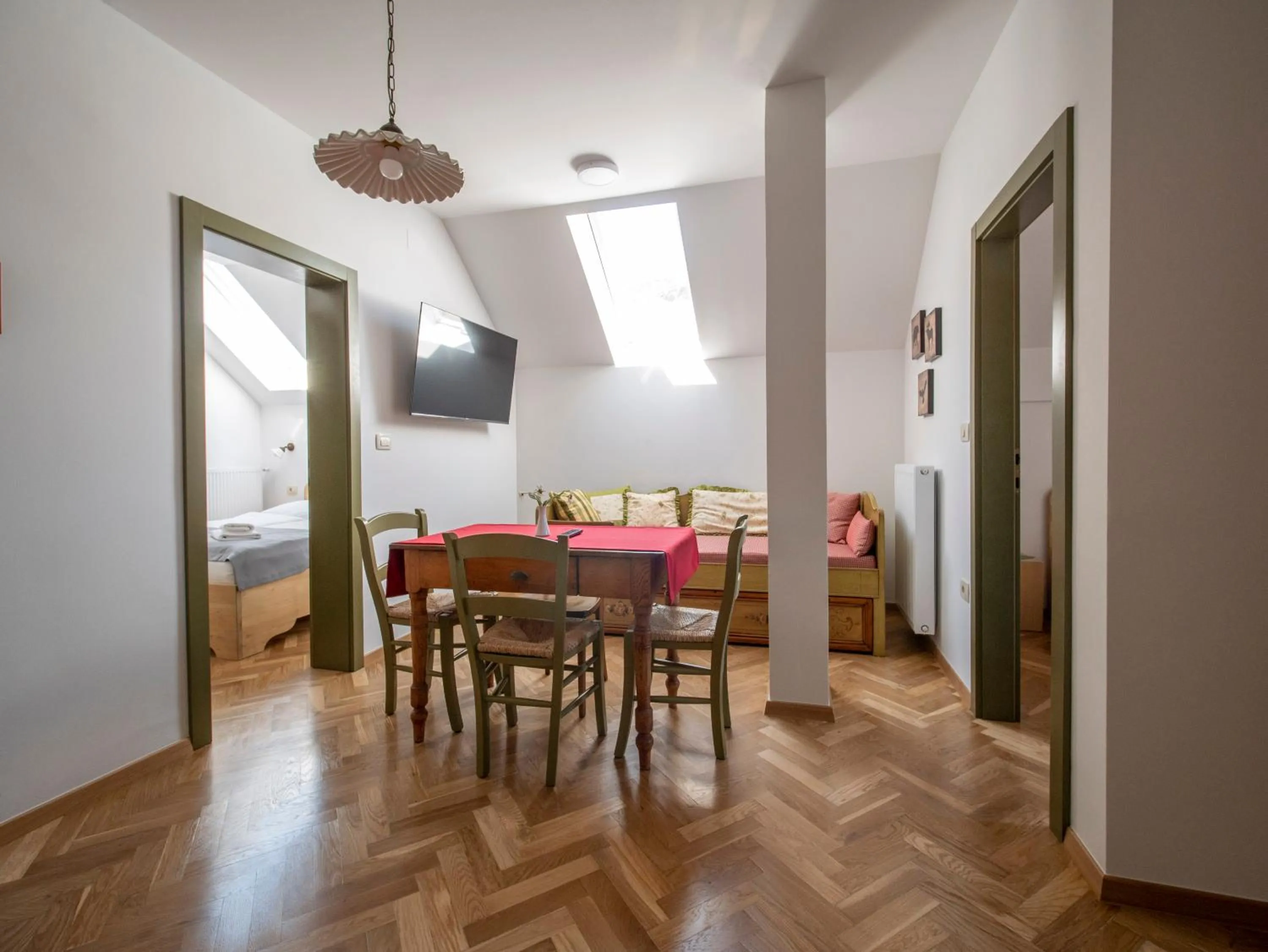 Seating area in Berghi Hotel and Apartments