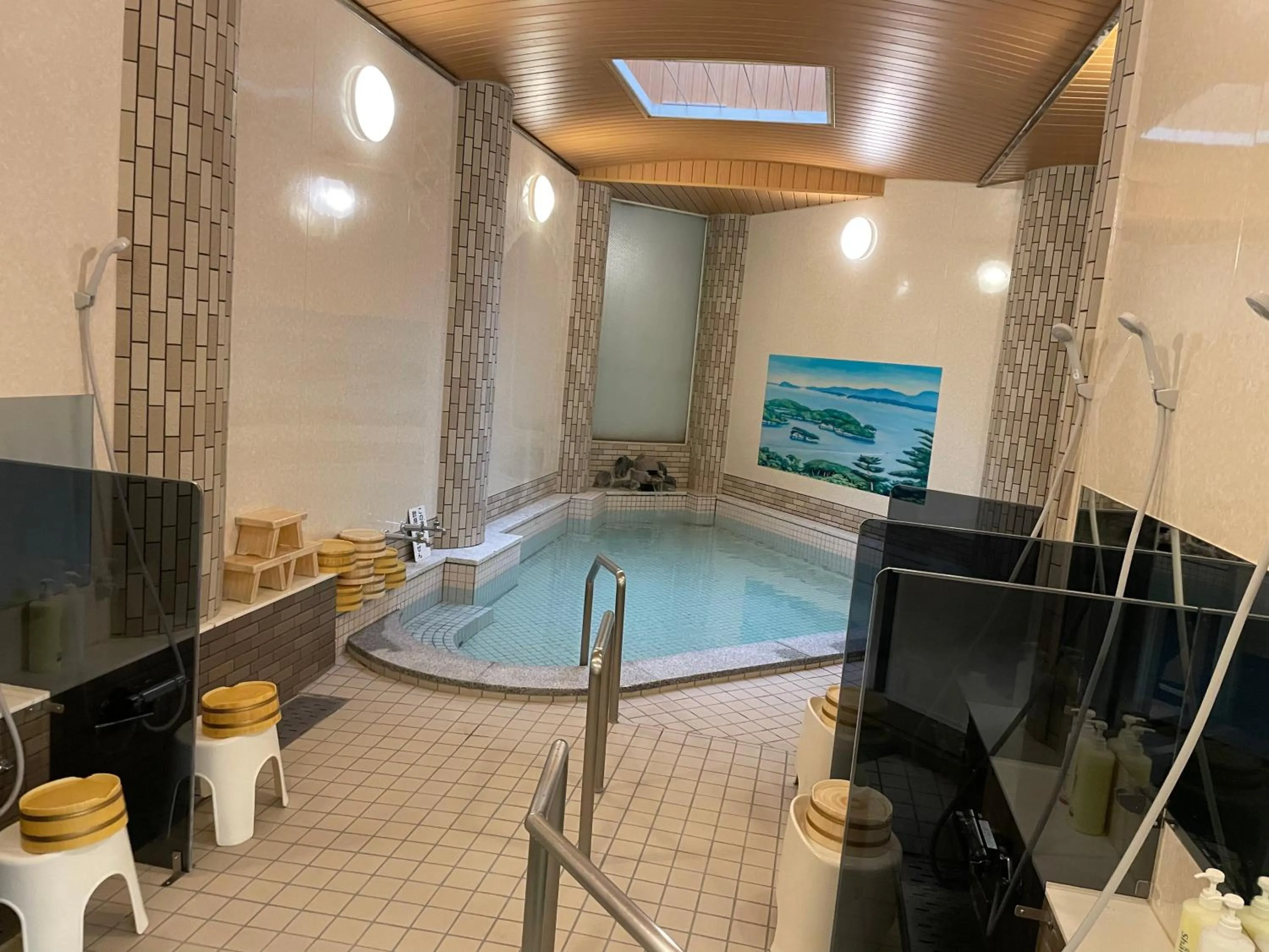 Hot Spring Bath in Hotel Daimatsuso