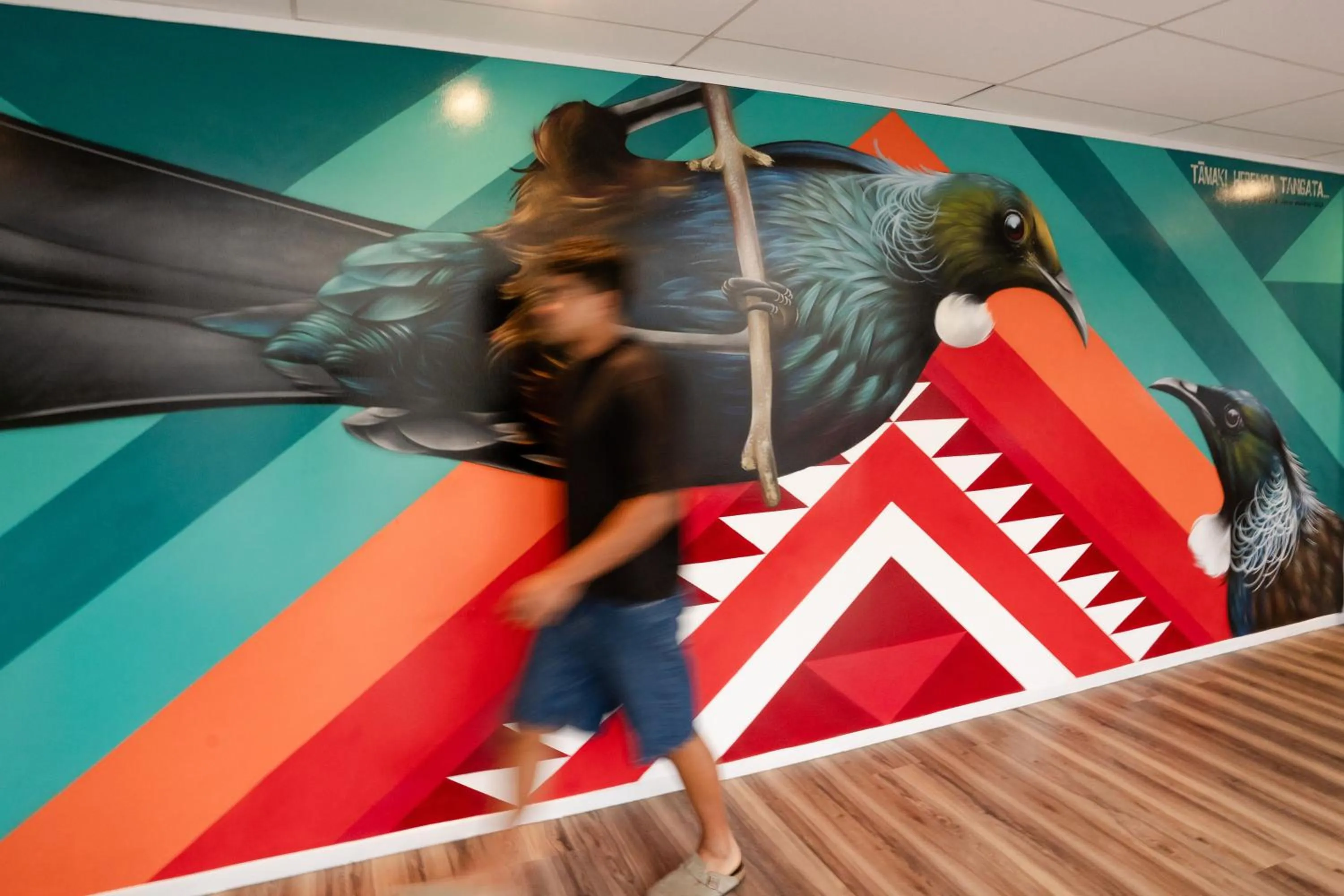 Communal lounge/ TV room in Haka House Auckland City