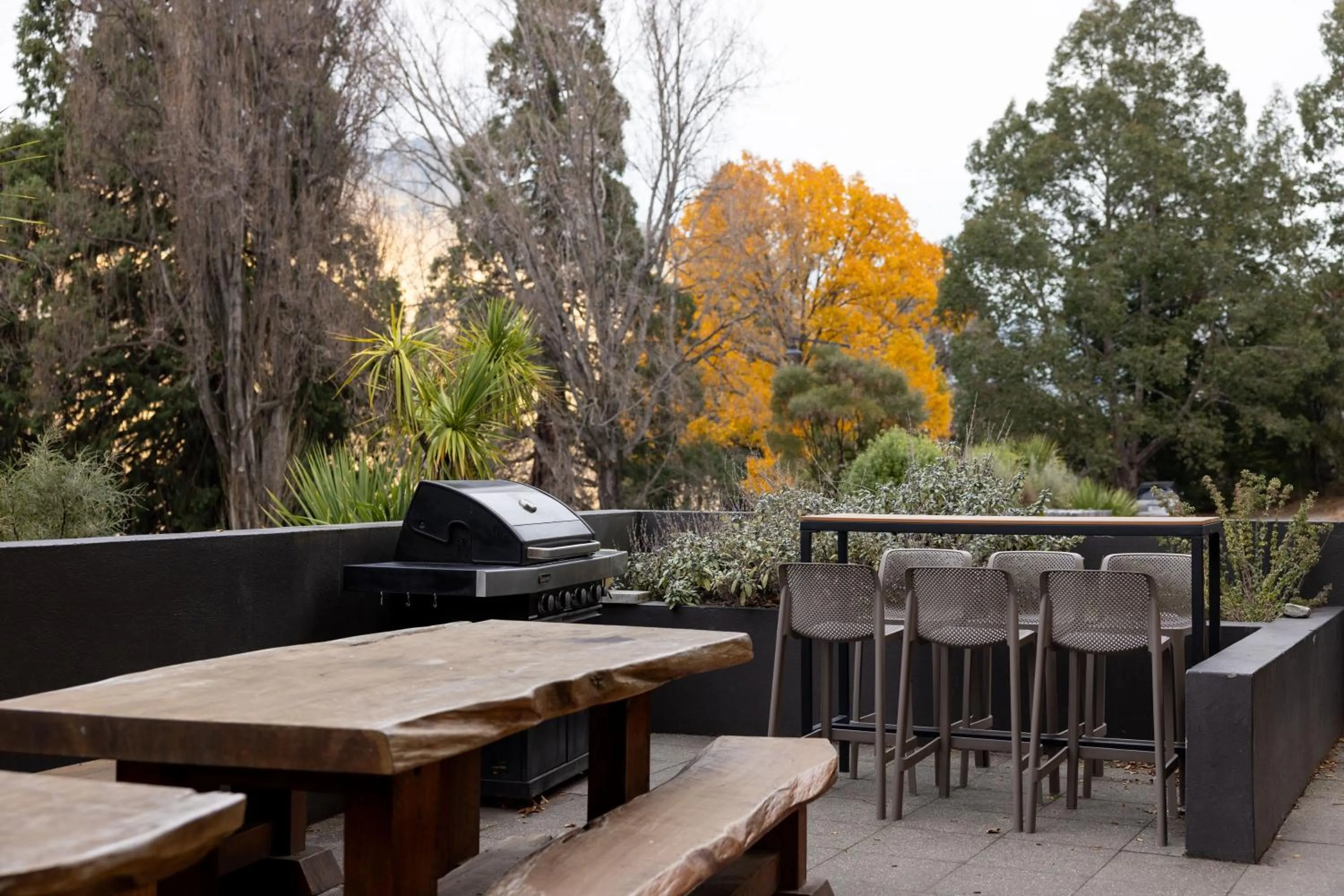 Patio in Haka House Queenstown Lakefront