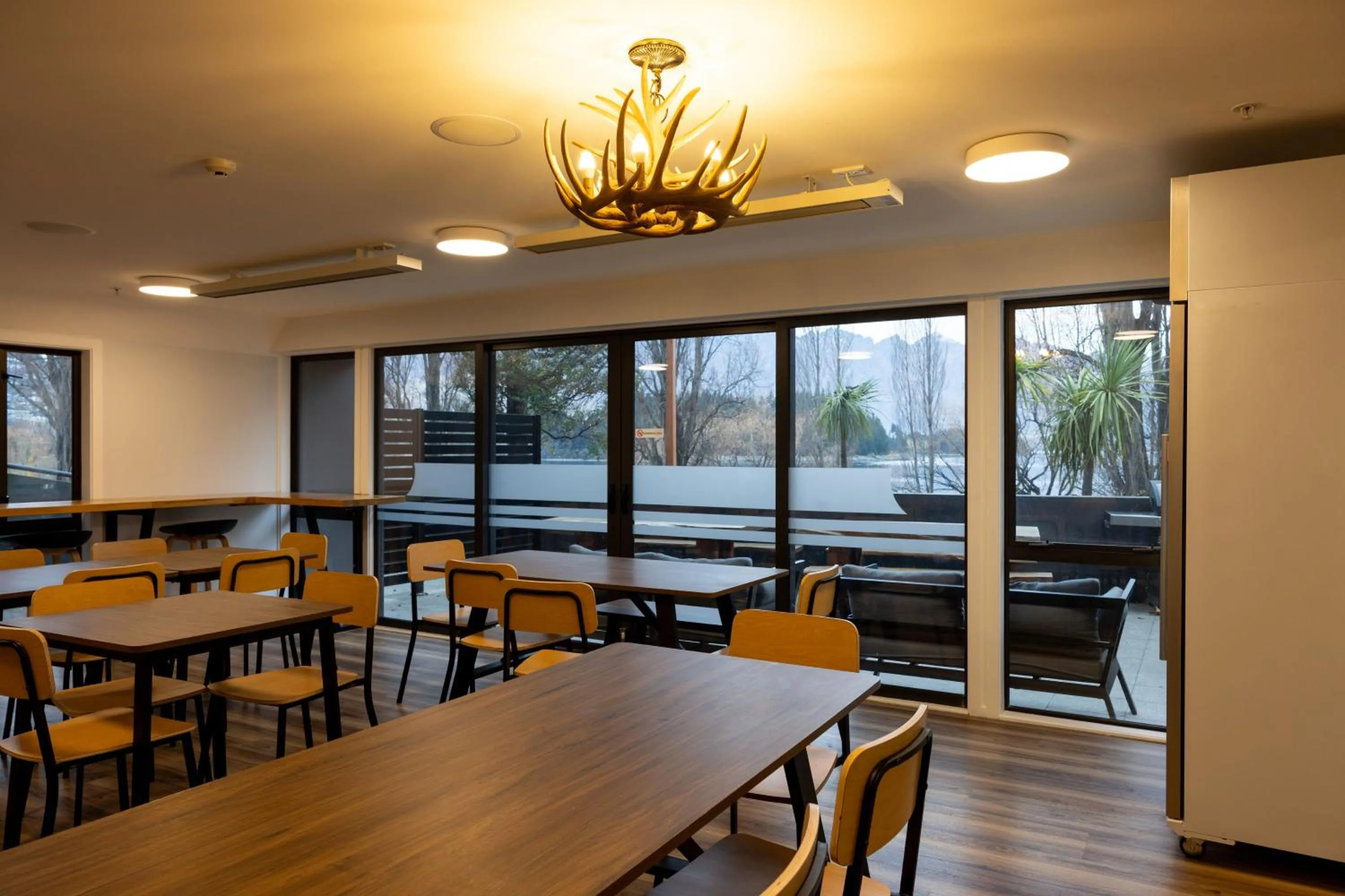 Seating area in Haka House Queenstown Lakefront