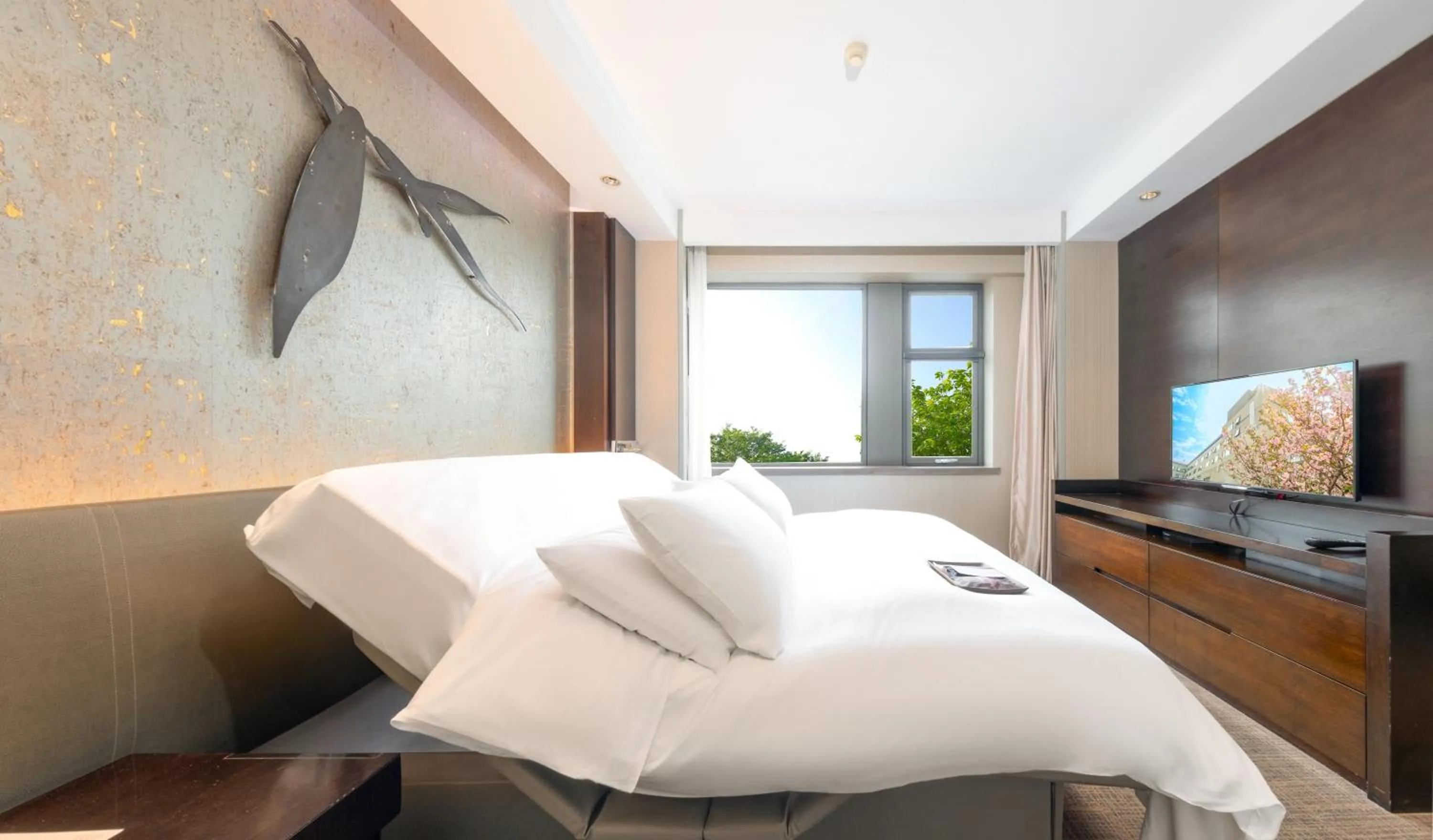 Bed in Shanghai Zhangjiang Parkyard Hotel