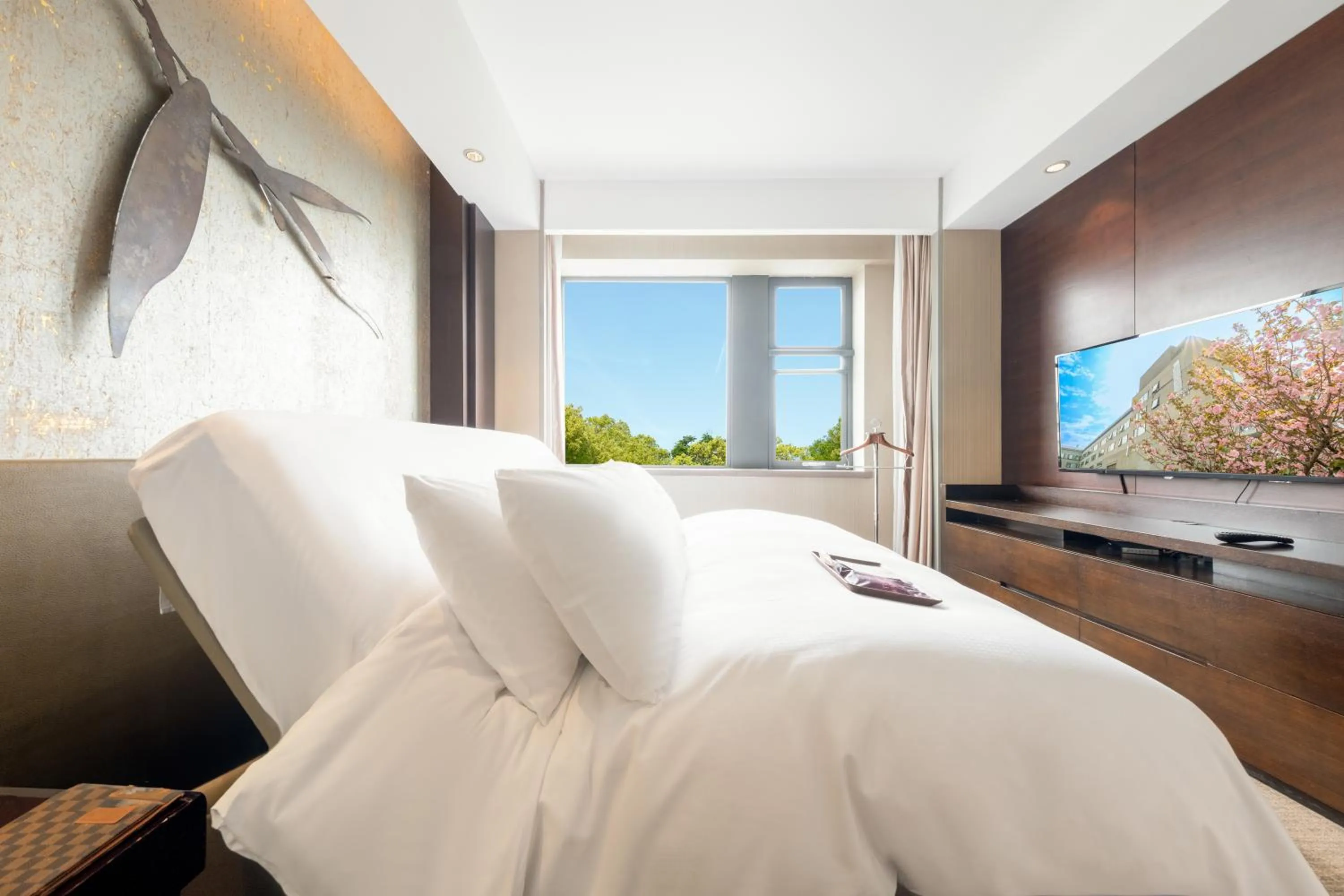 Bed in Shanghai Zhangjiang Parkyard Hotel