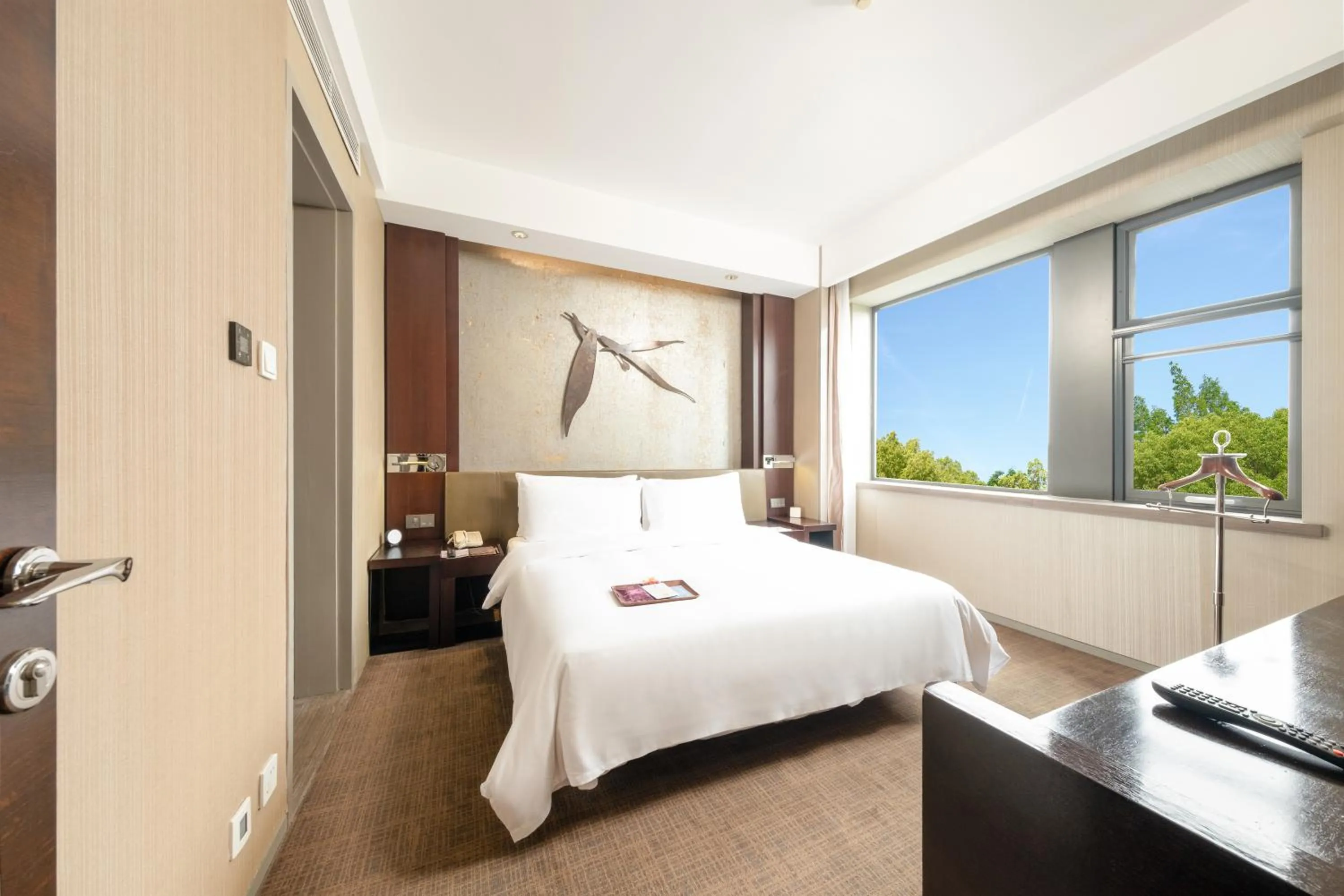 Bed in Shanghai Zhangjiang Parkyard Hotel