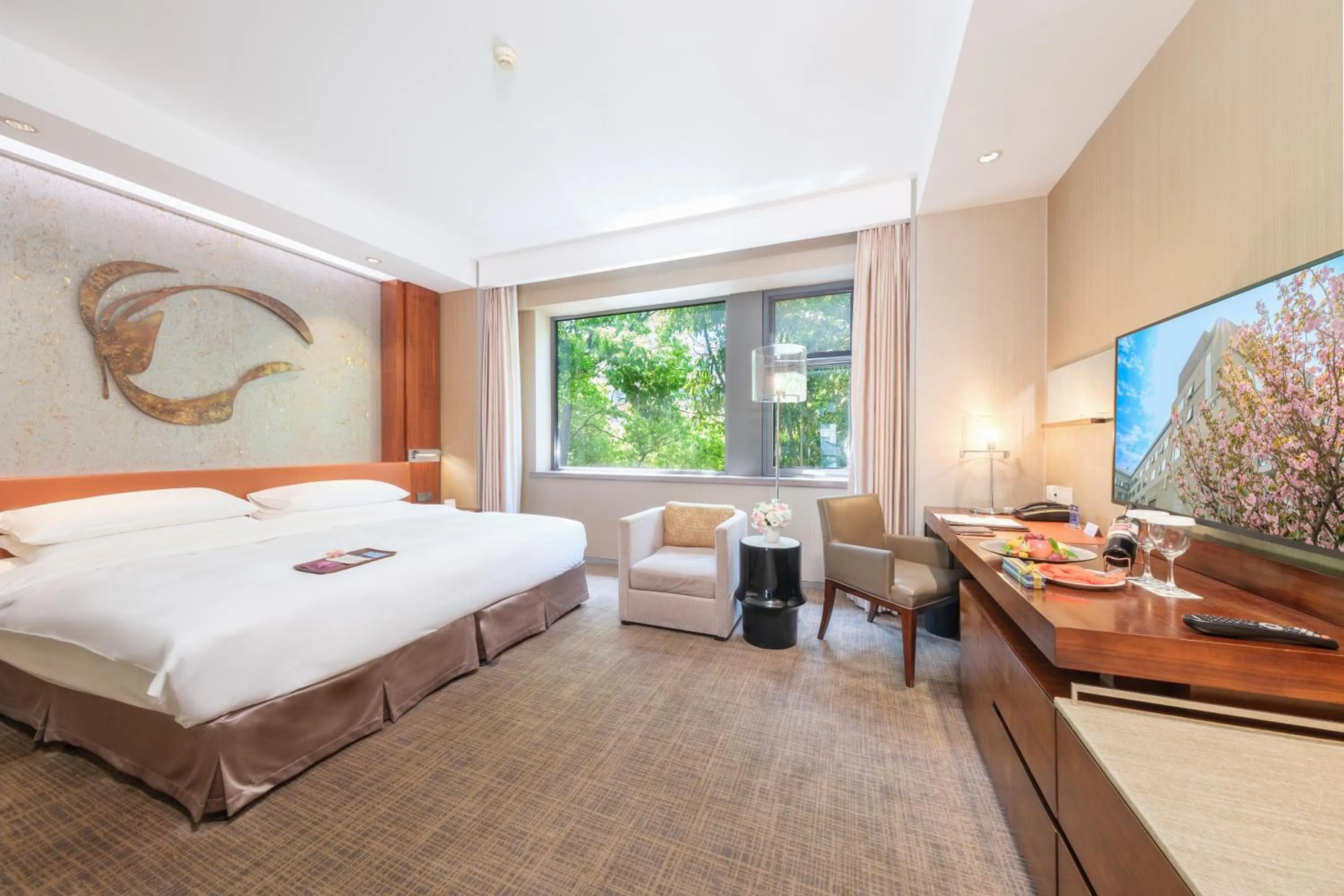 Bed in Shanghai Zhangjiang Parkyard Hotel