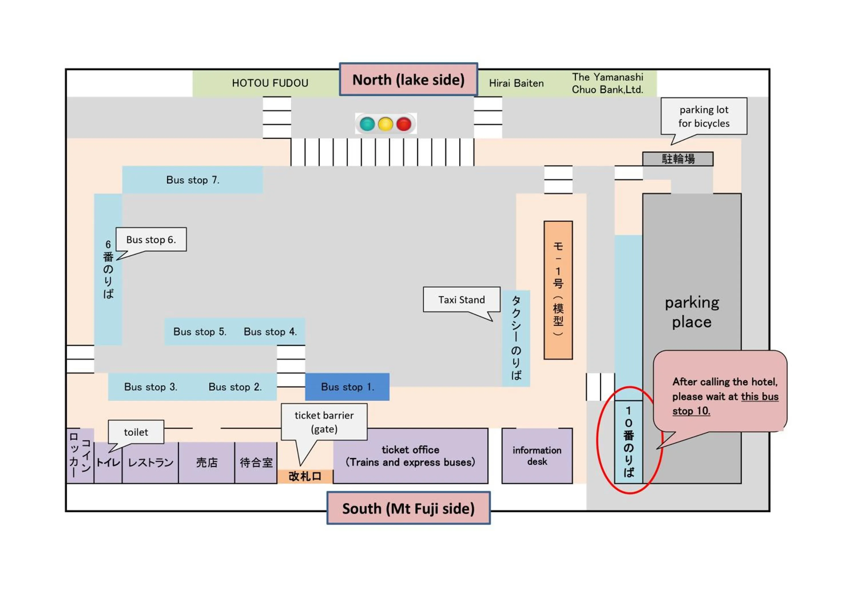 Floor plan in Fuji Lake Hotel