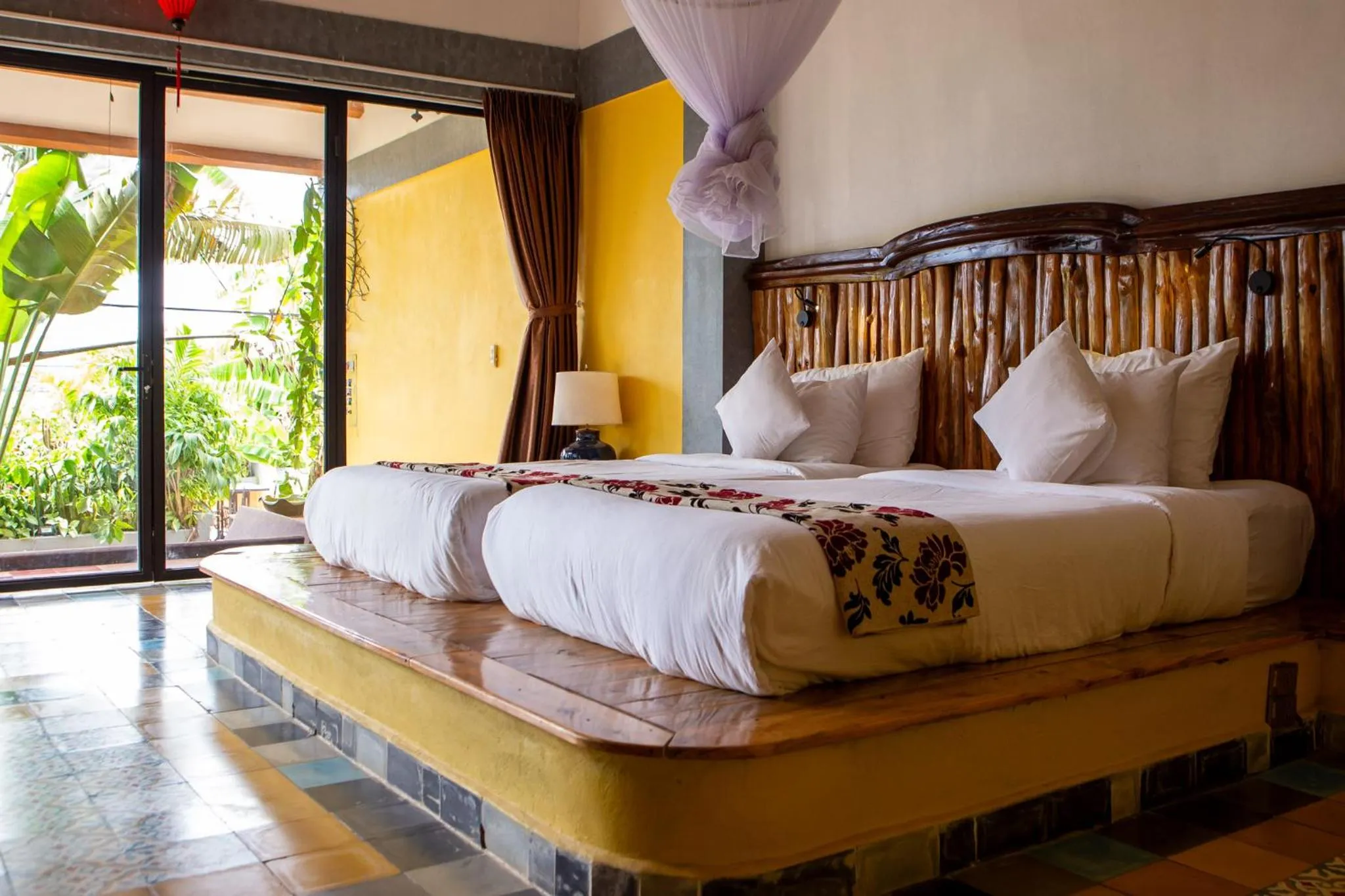 Bed in Phong Nha Farmstay