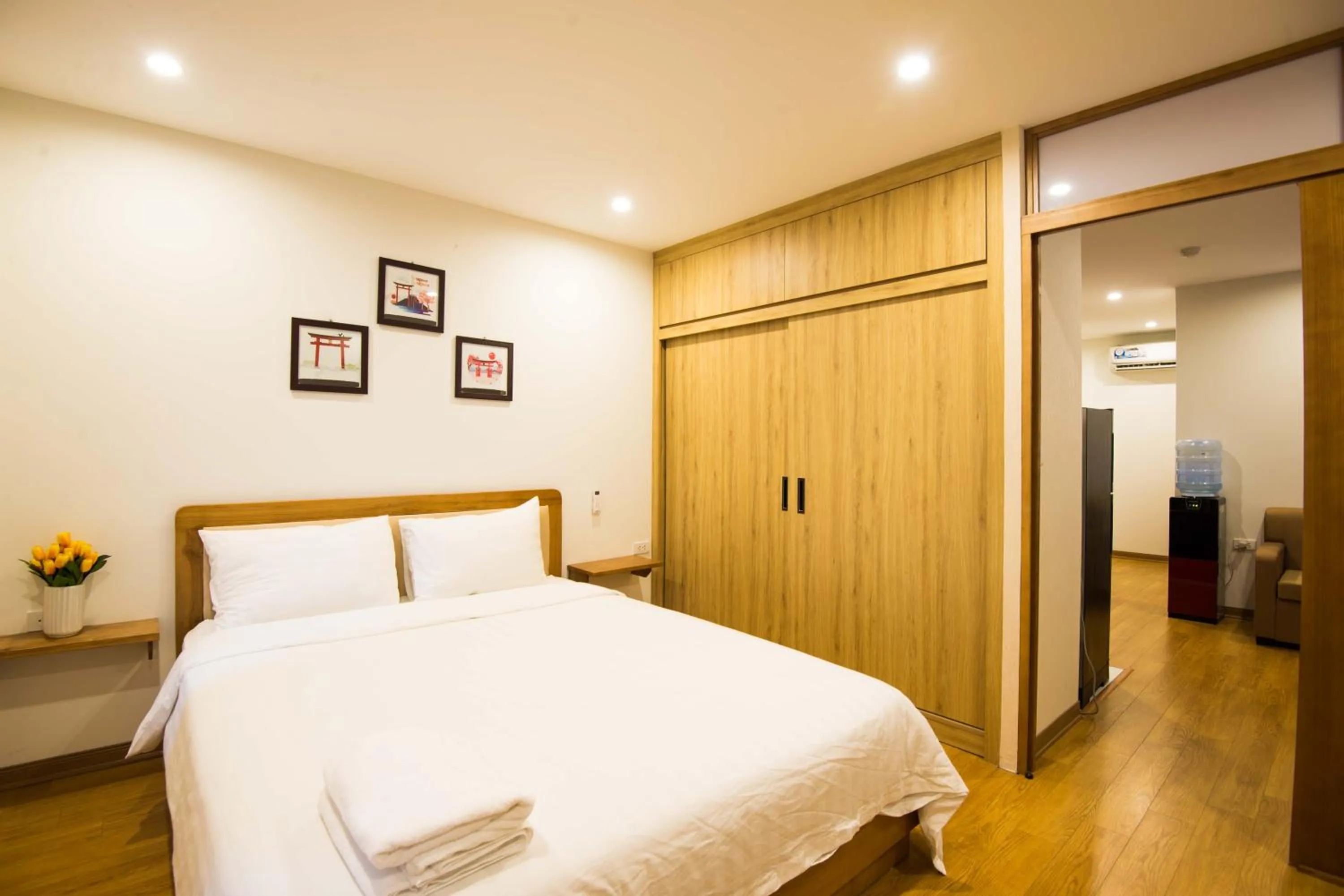 Bed in 22Housing luxury Hotel & Residence 39 Linh Lang