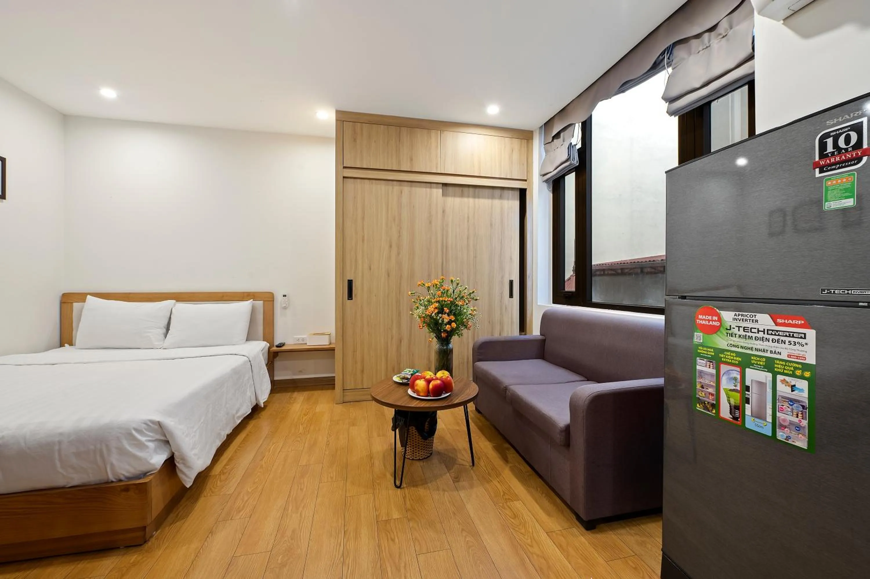 Bed in 22Housing luxury Hotel & Residence 39 Linh Lang