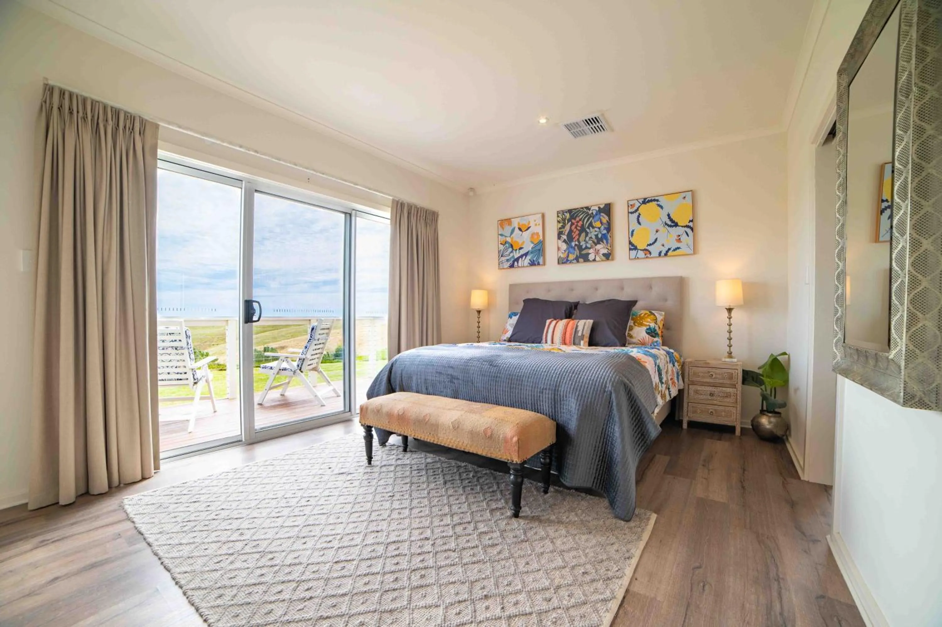 Bed in Coastal Lodge