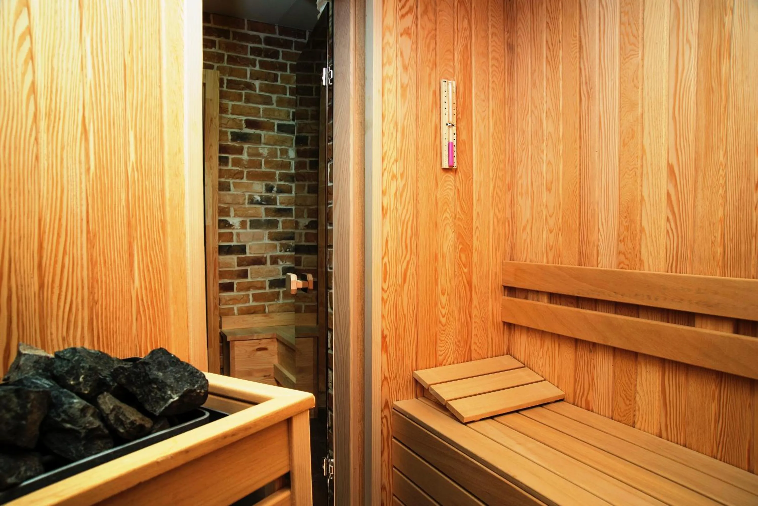 Sauna in Cube Suites