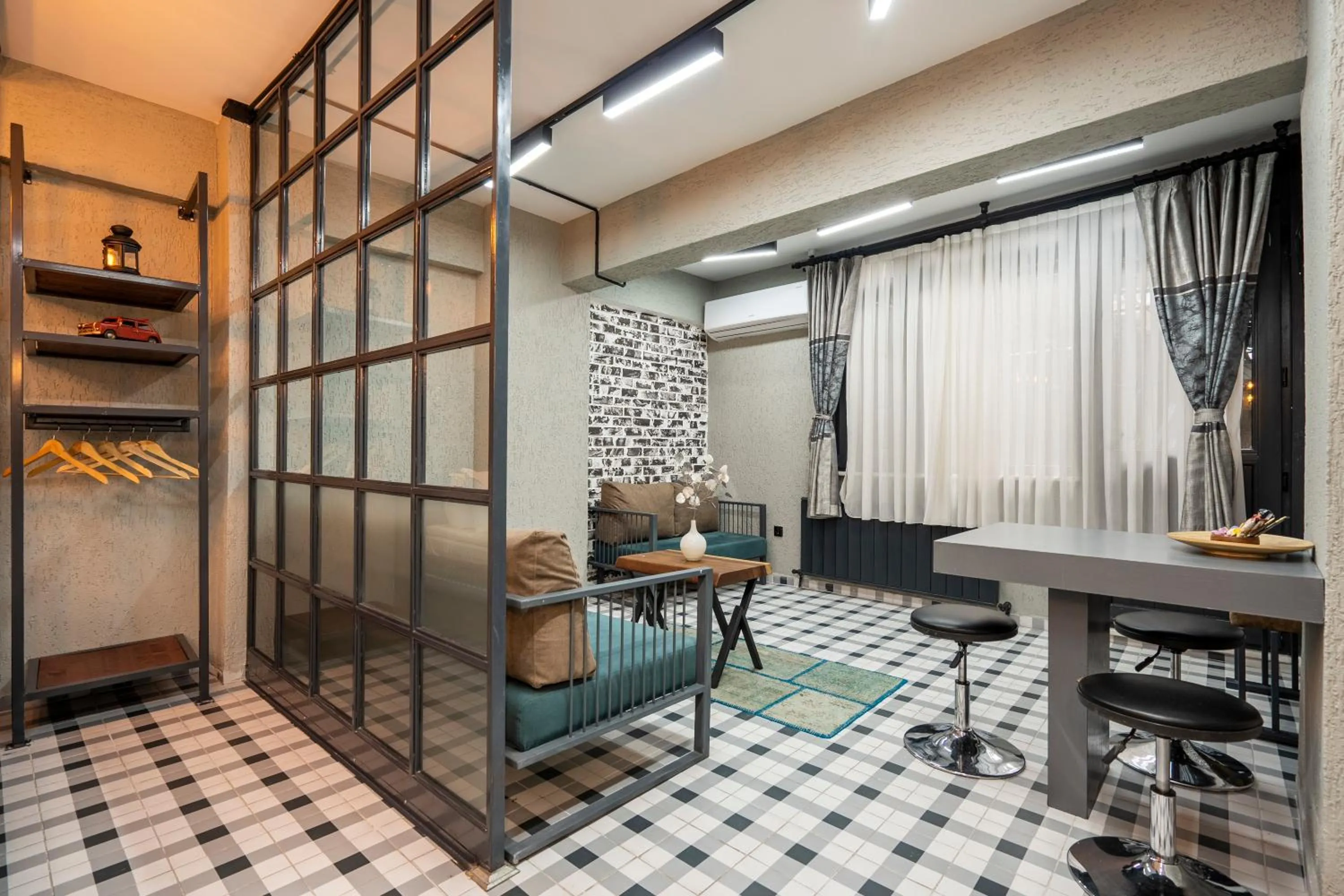 Seating area in Cube Suites