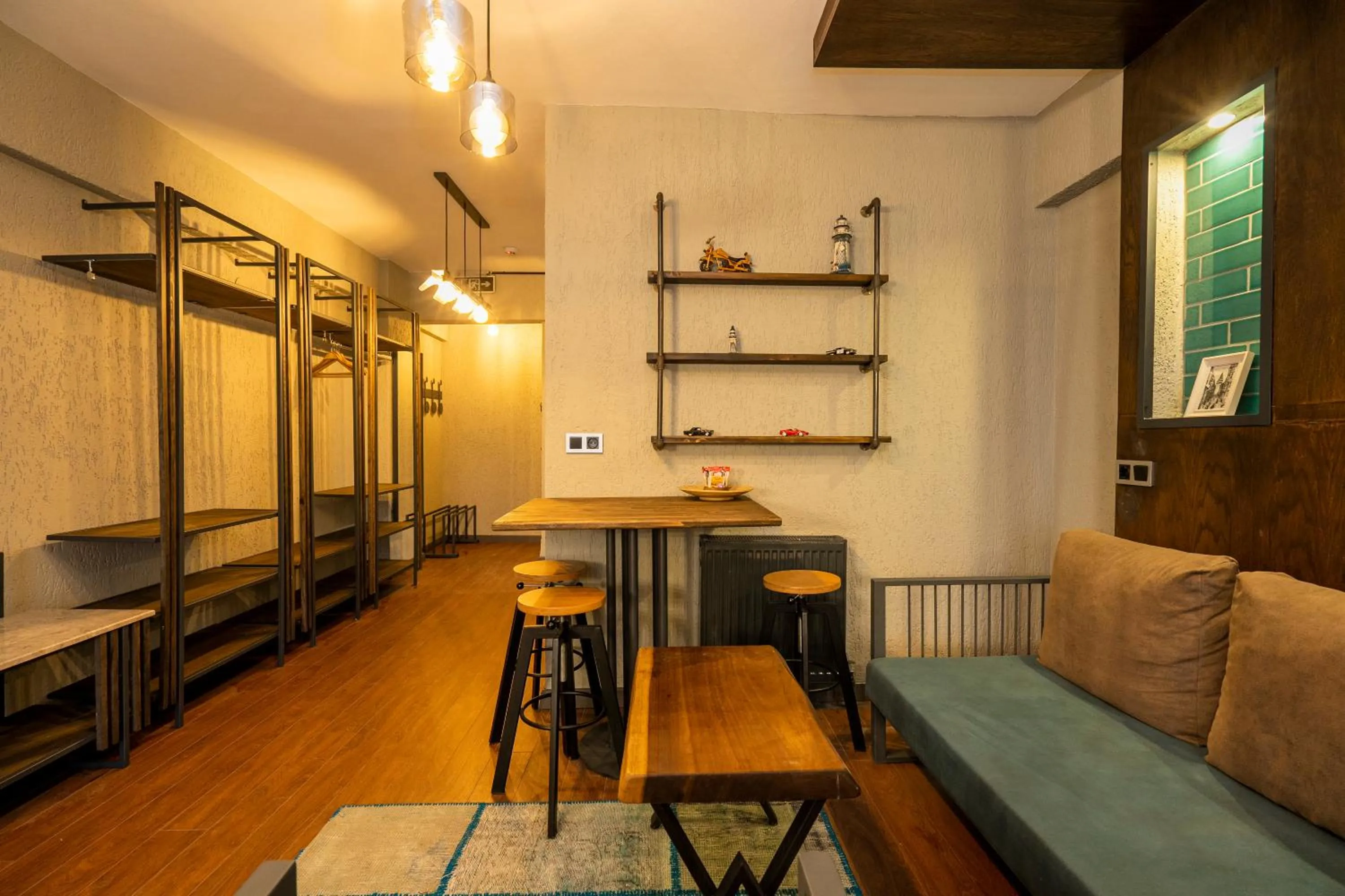 Seating area in Cube Suites