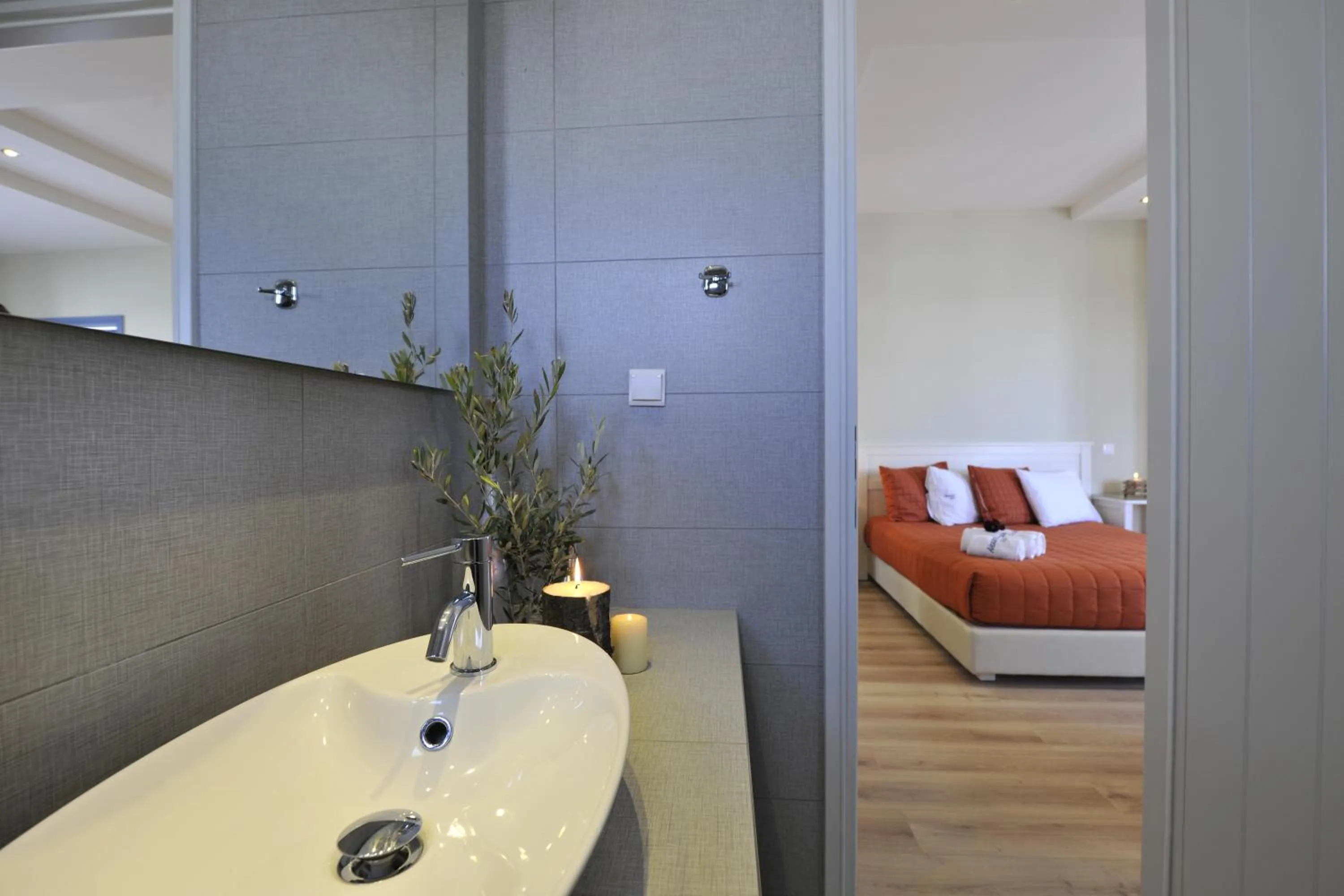 Bathroom, Bed in Alexandros Studios