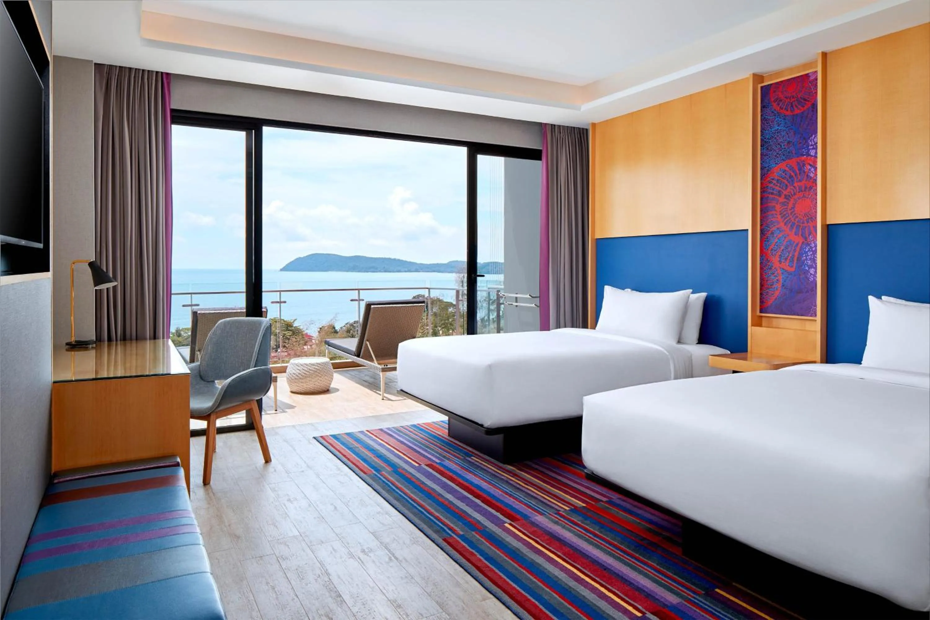 Photo of the whole room, Bed in Aloft Langkawi Pantai Tengah