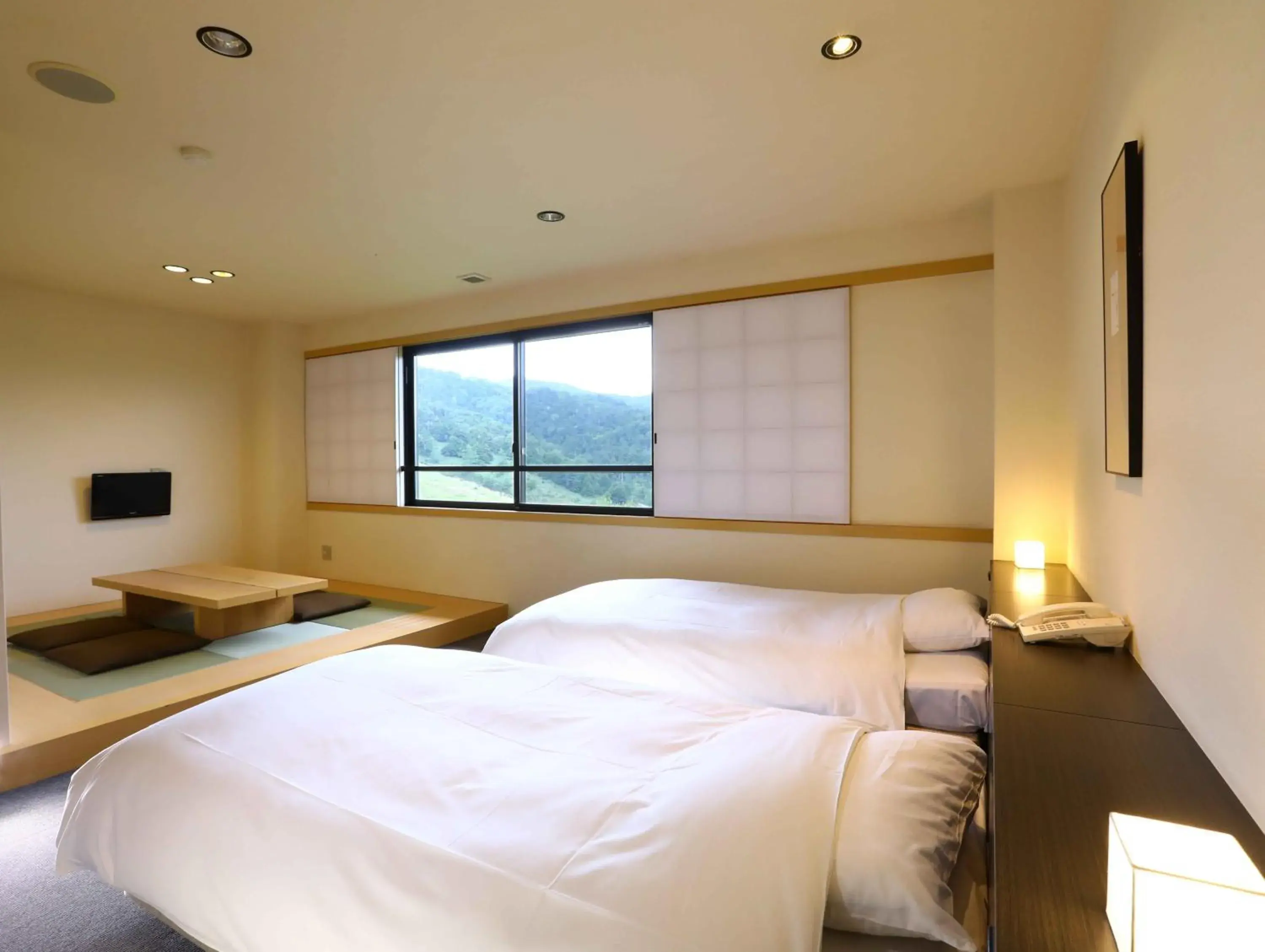 Twin Room with Shower in Manza Onsen Nisshinkan Twin Room with Shower in Manza Onsen Nisshinkan