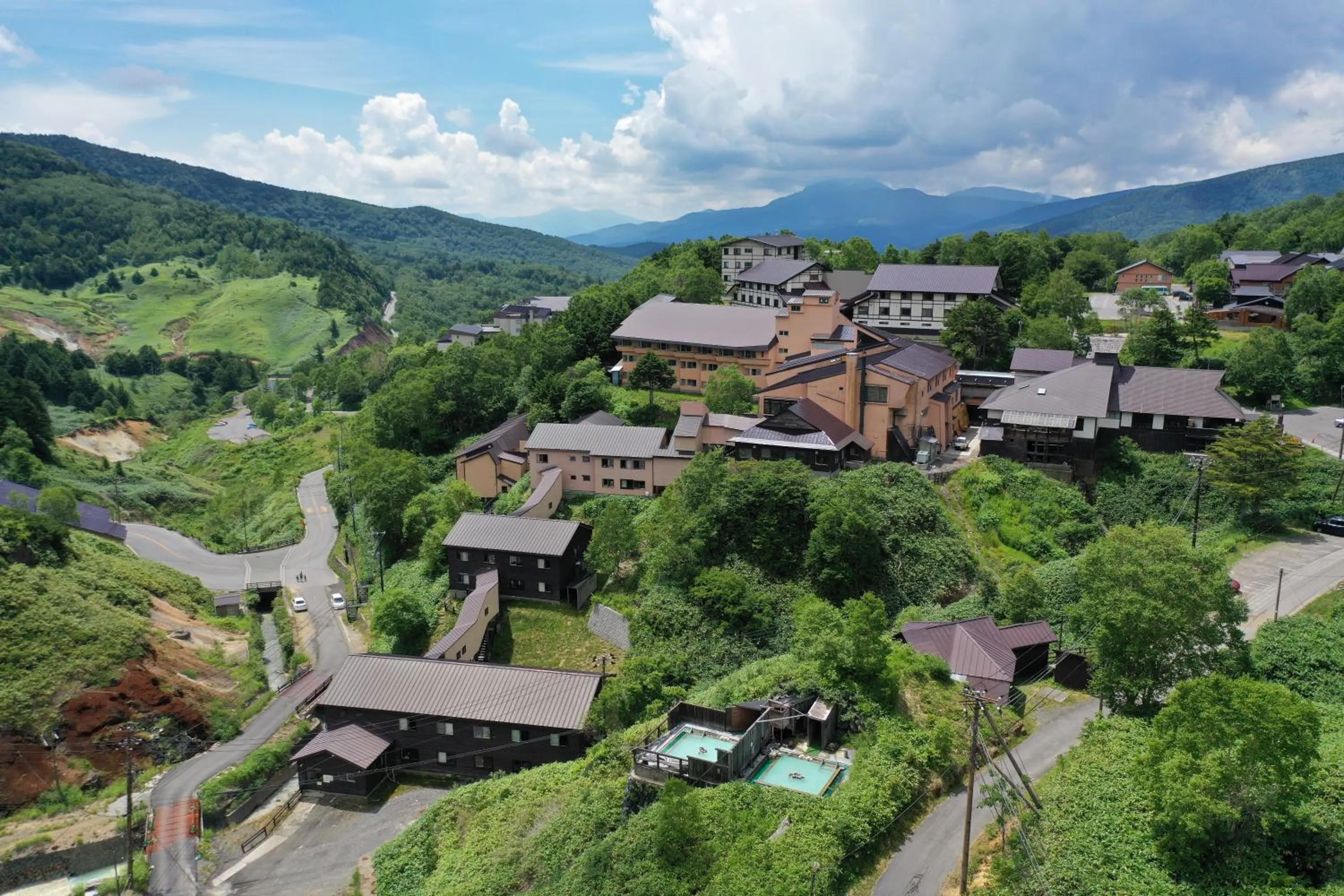 Property building in Manza Onsen Nisshinkan