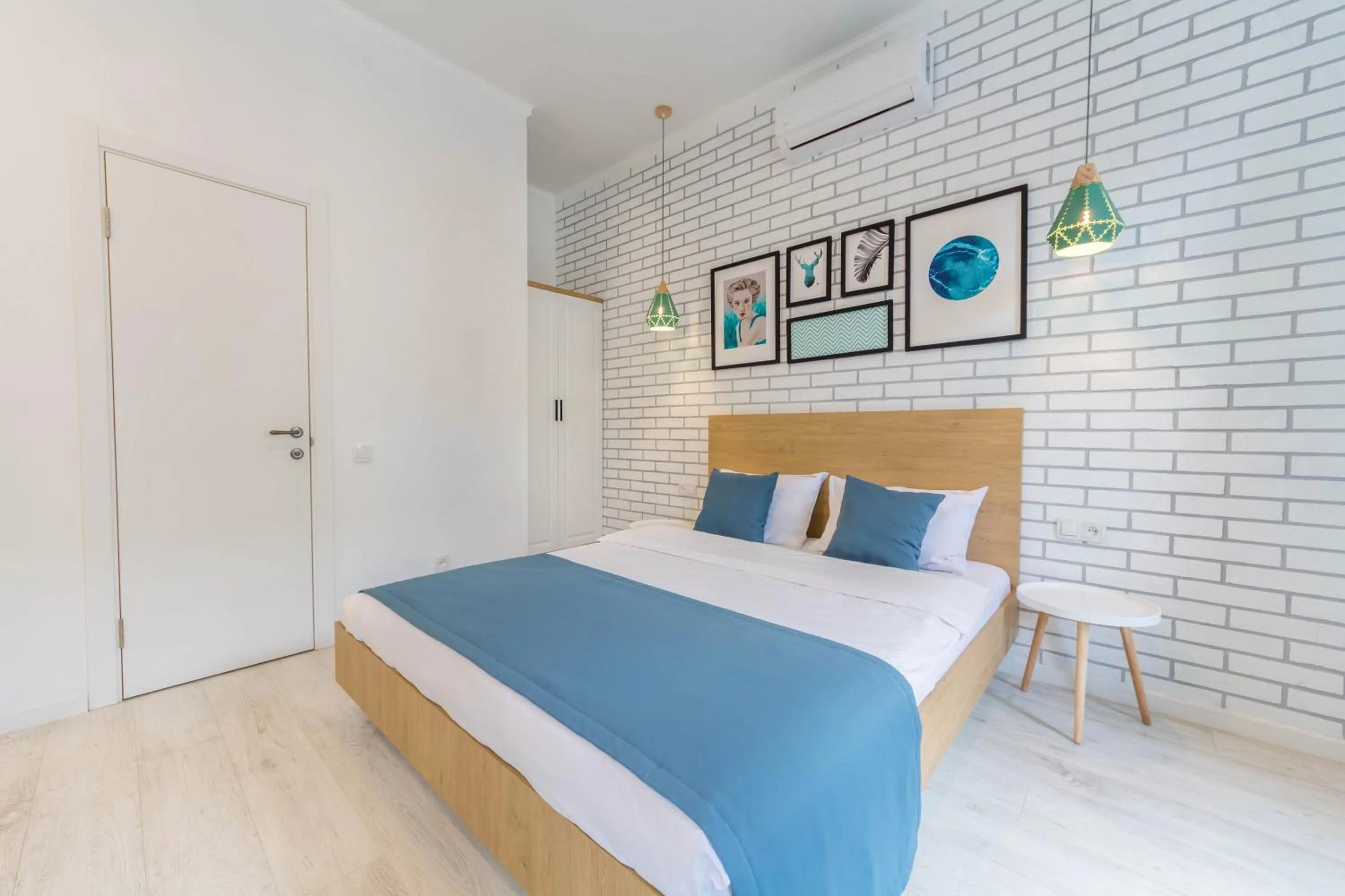 Bed in Idea Design Apart-Hotel