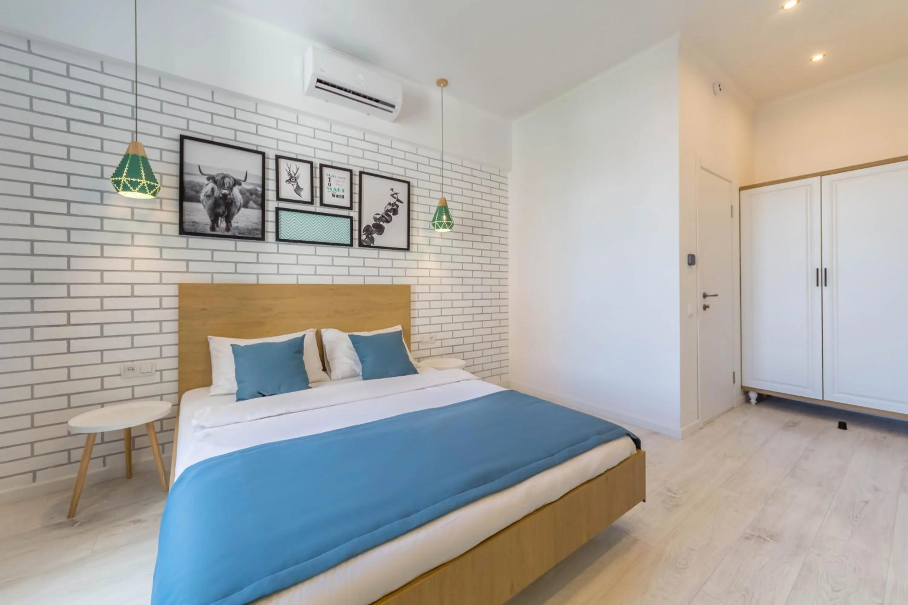 Bed in Idea Design Apart-Hotel