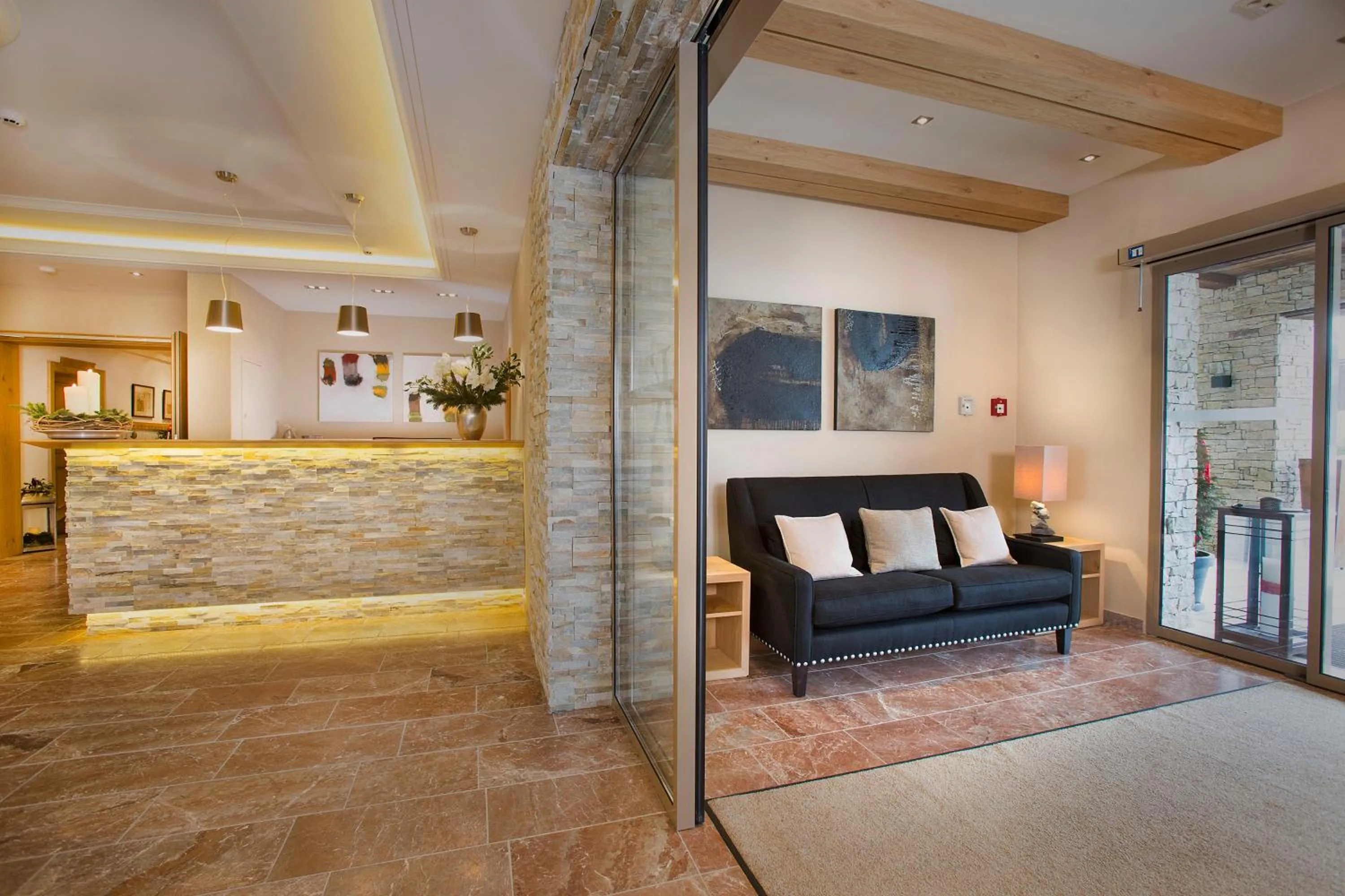 Lobby or reception in Das gemütliche Dorfhotel Kaltenhauser