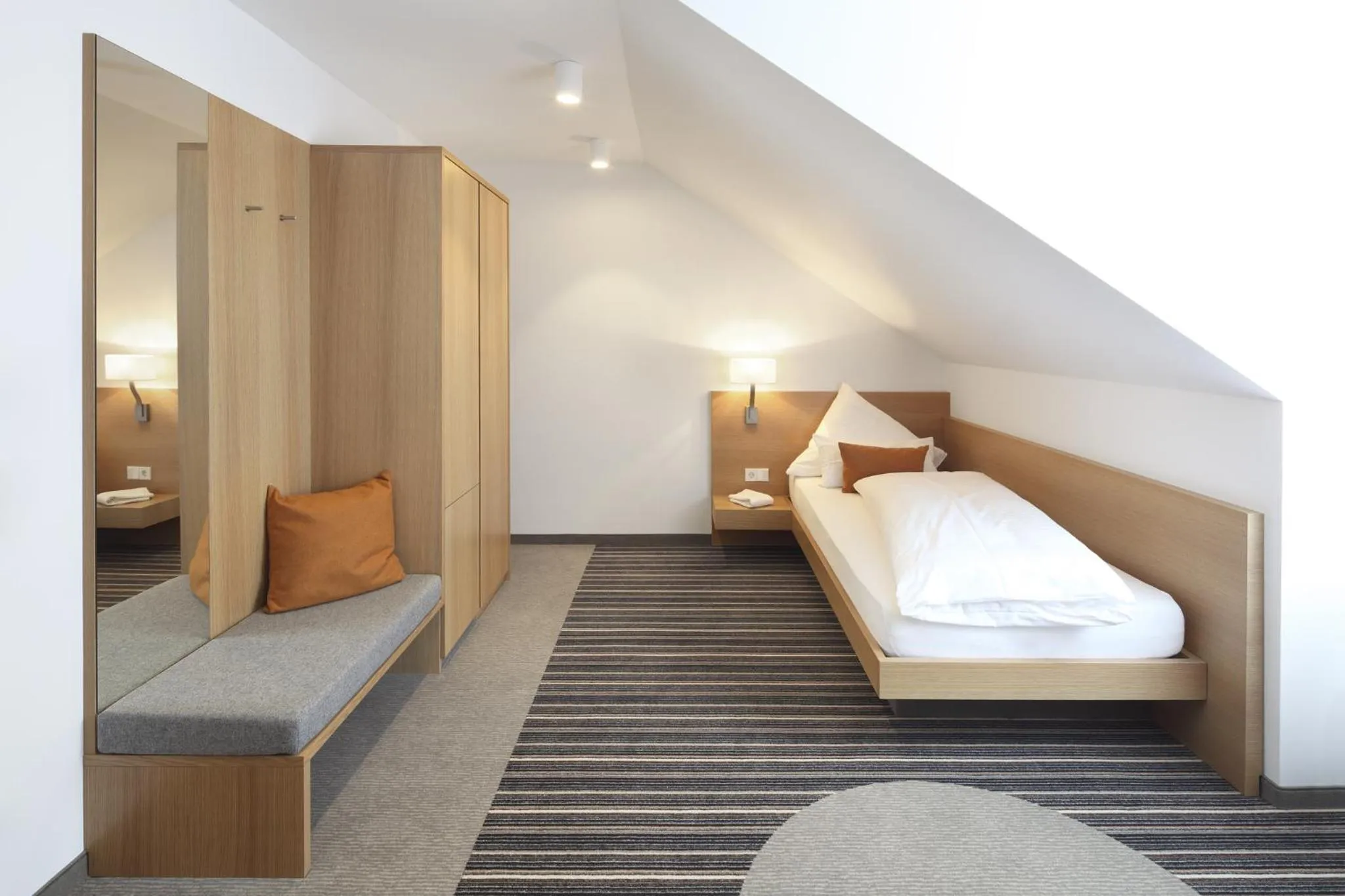 Bed in Hotel Hiller in Abstatt