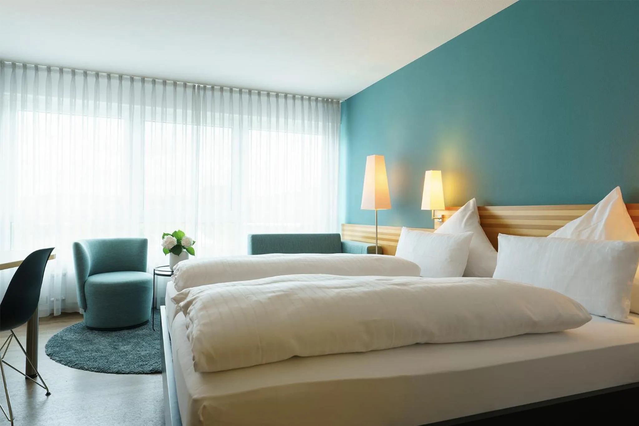 Bed in Hotel Hiller in Abstatt