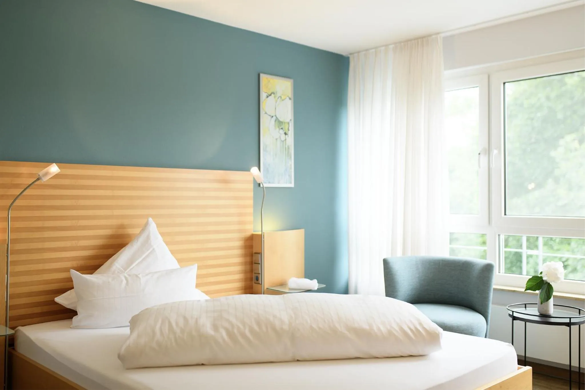 Bed in Hotel Hiller in Abstatt