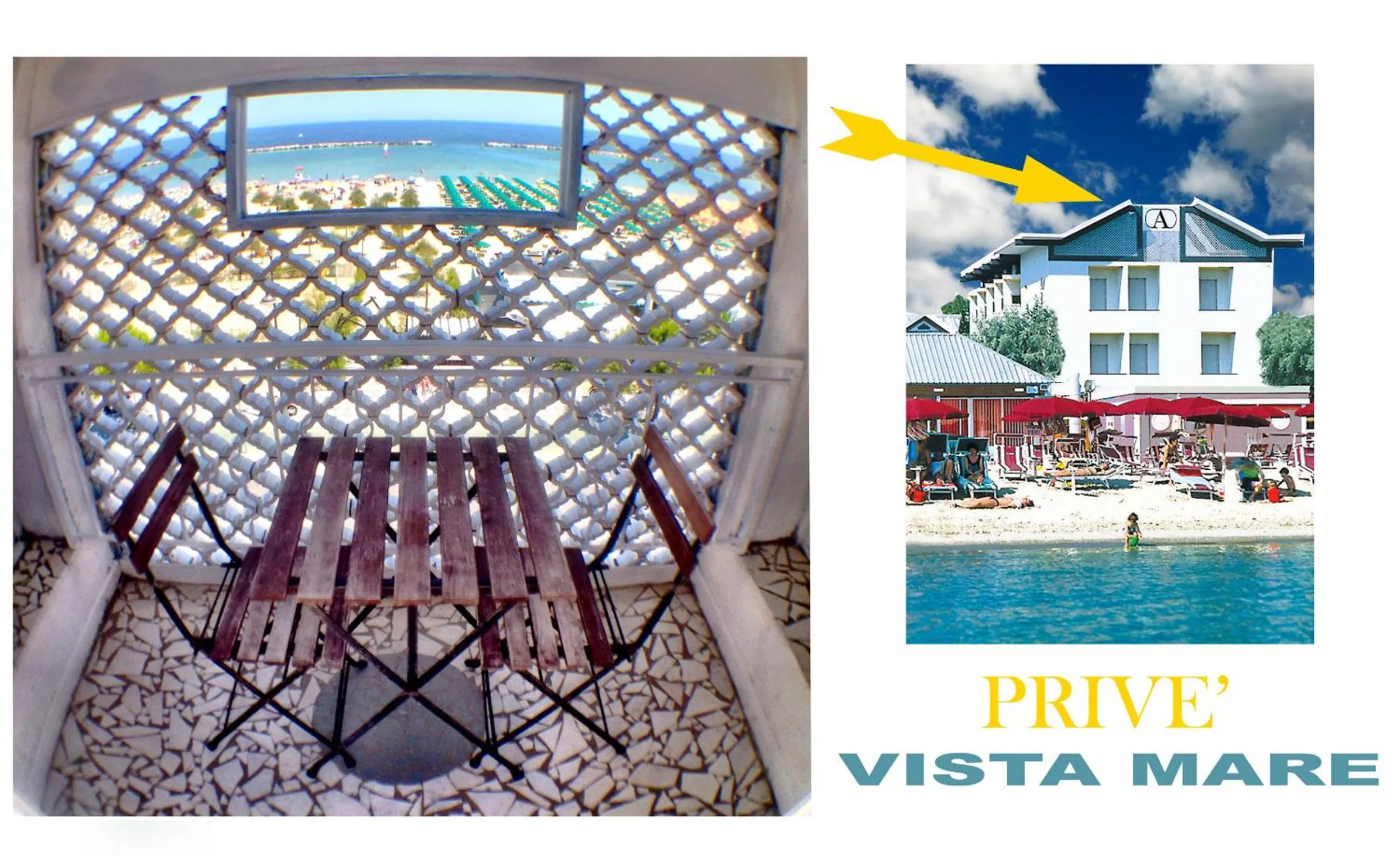 Text overlay in Hotel Ariston