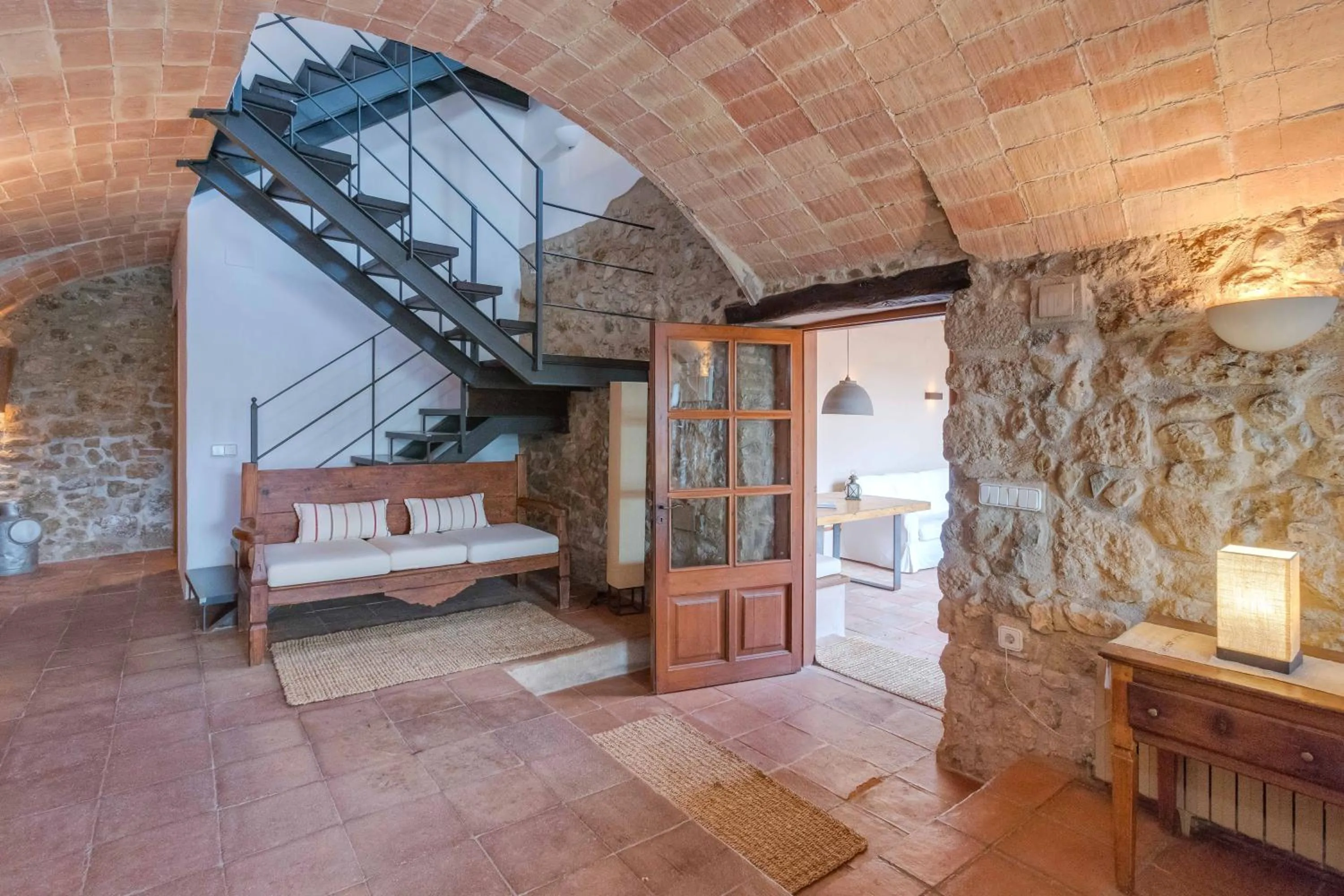 Dining area, Bed in Flateli Tor