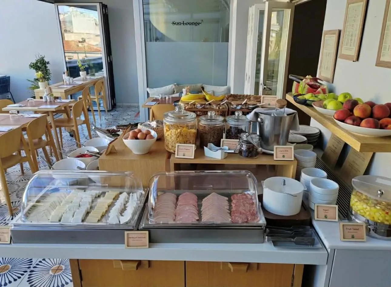 Buffet breakfast in COCO-MAT Athens Jumelle