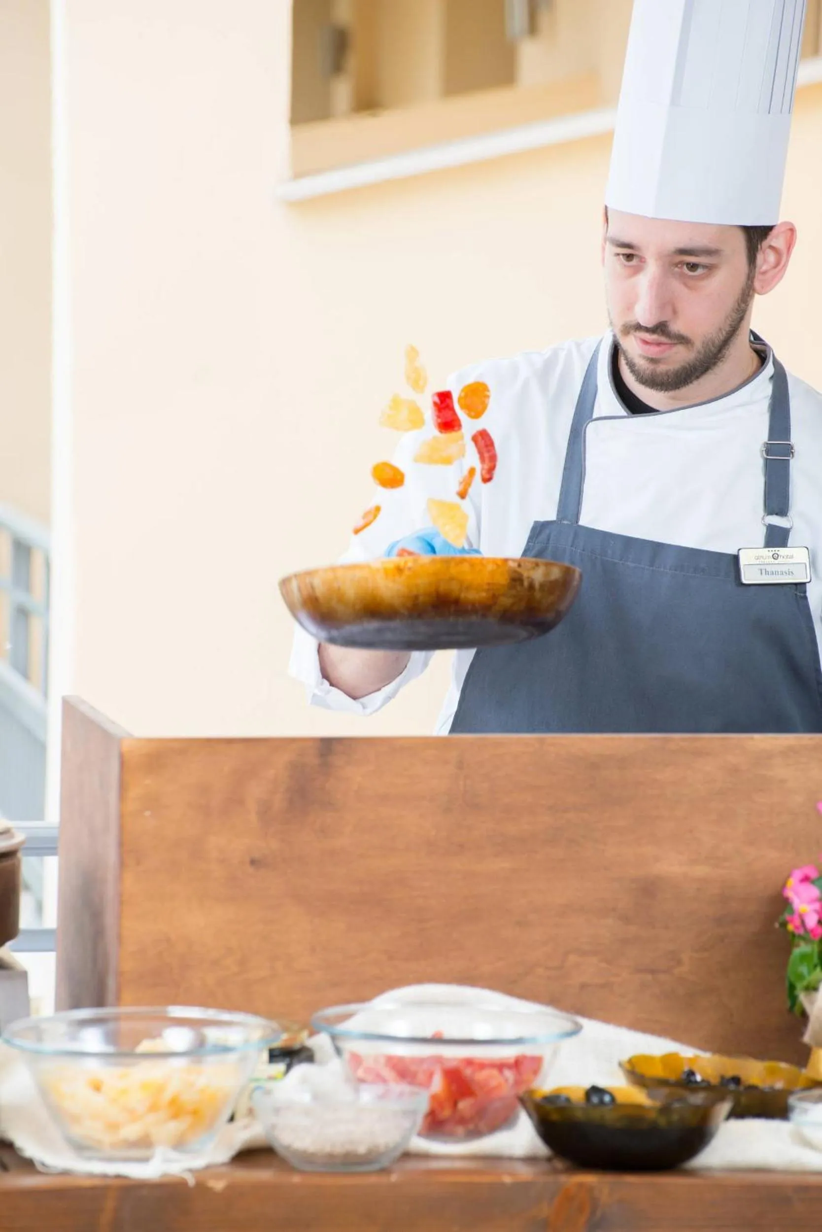 Staff in Atrium Hotel Thassos