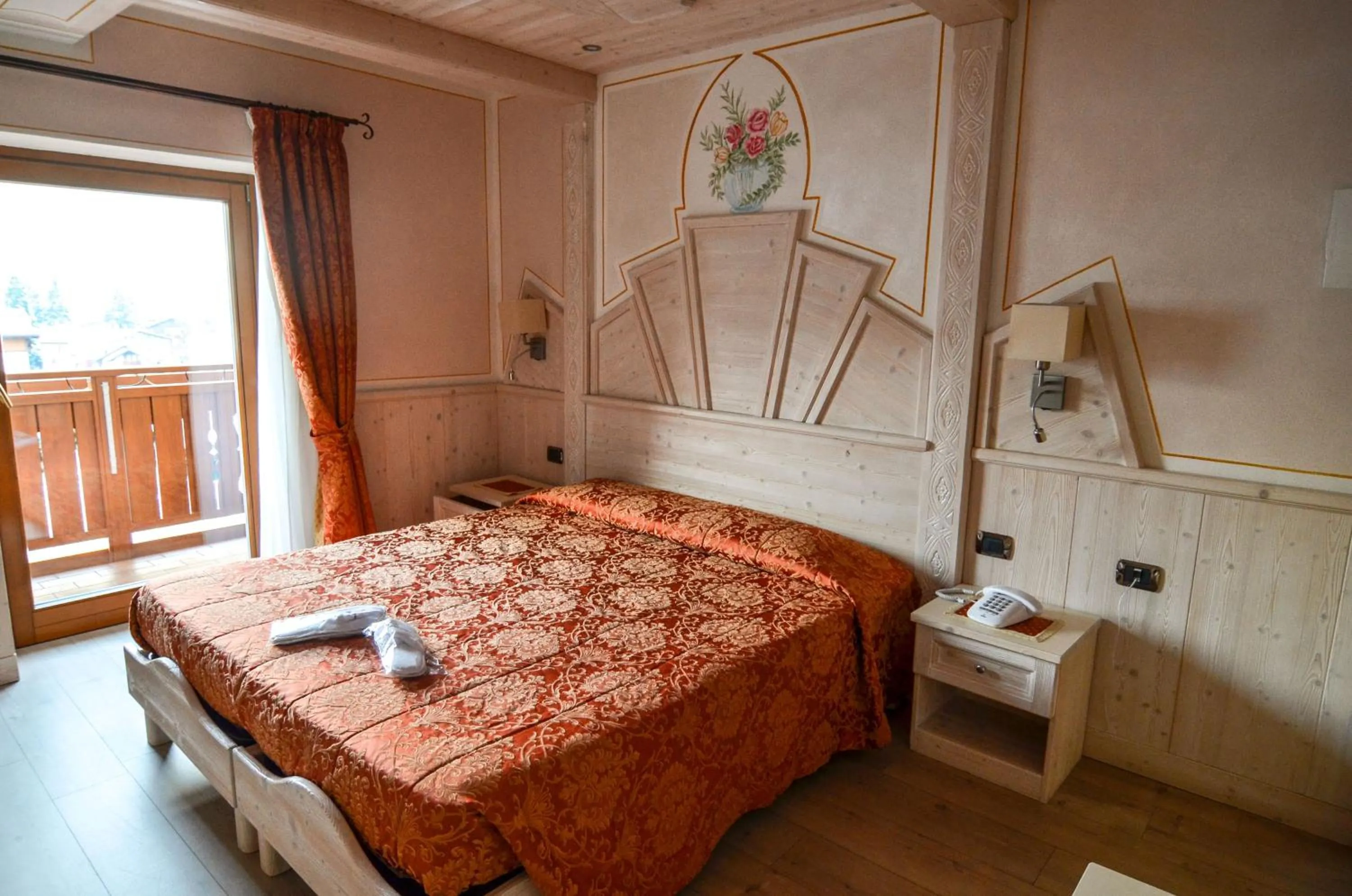 Bed in Hotel Cristallo